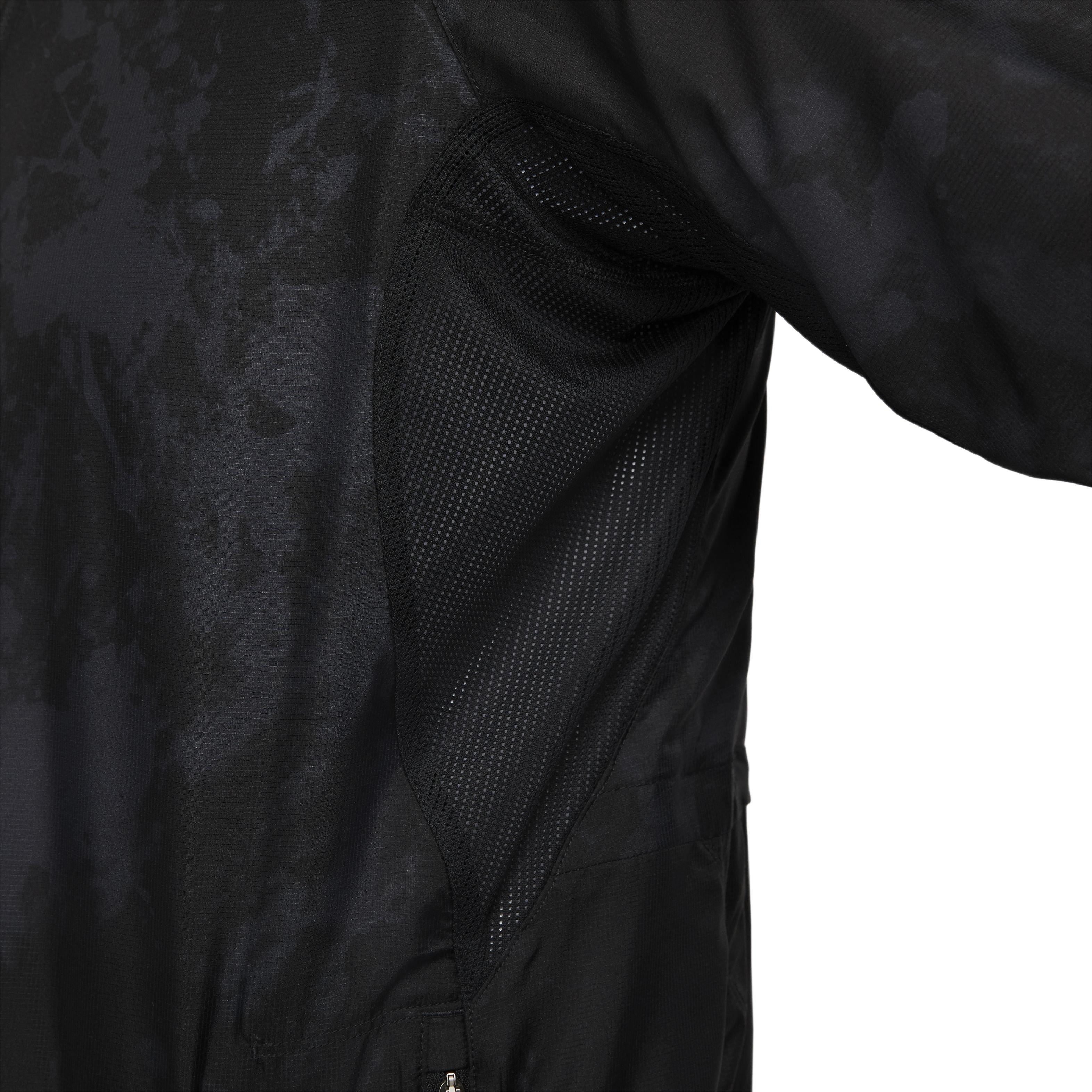 Nike Men's Repel Run Division Running Jacket-Black - BLACK Thumbnail View 8