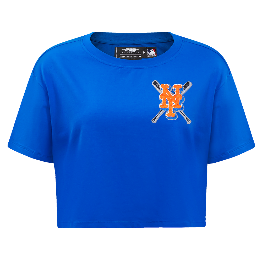 Pro Standard Women's MLB New York Mets Mashup Boxy Tee -Royal - ROYAL Thumbnail View 1