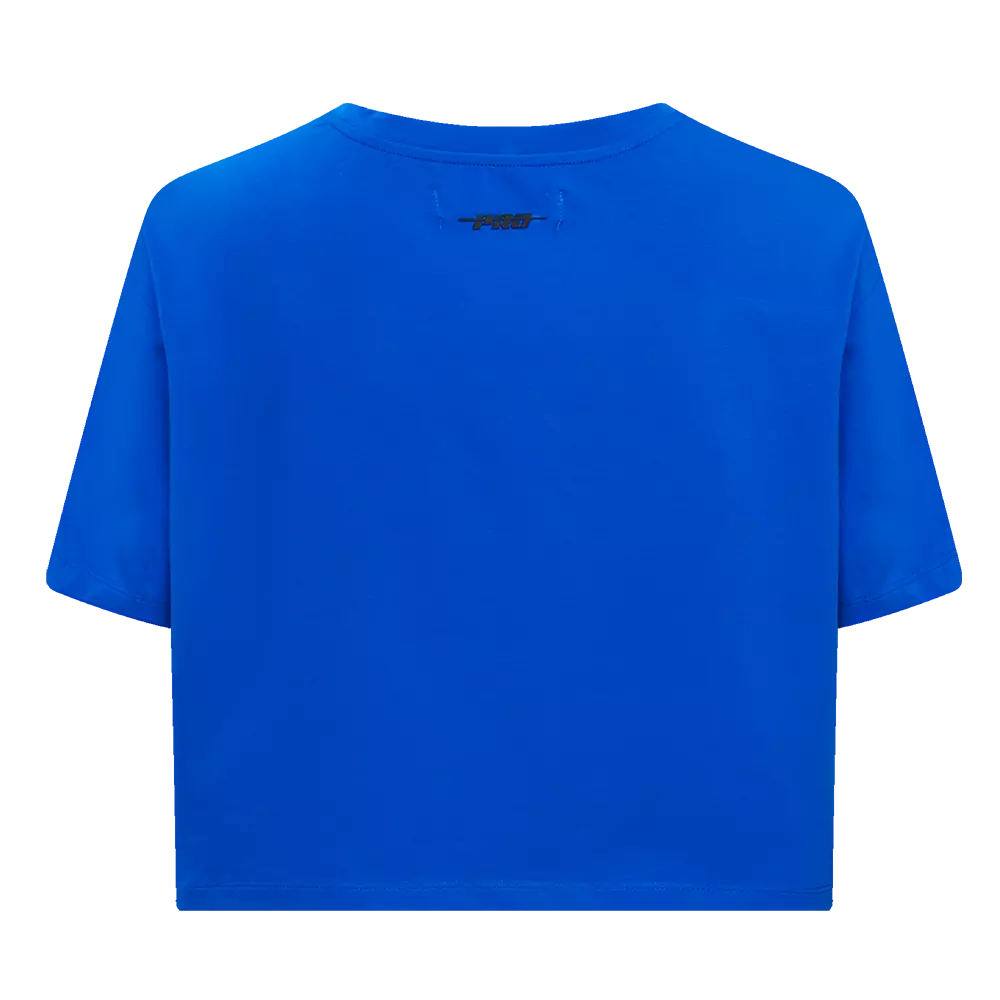 Pro Standard Women's MLB New York Mets Mashup Boxy Tee - Royal - ROYAL