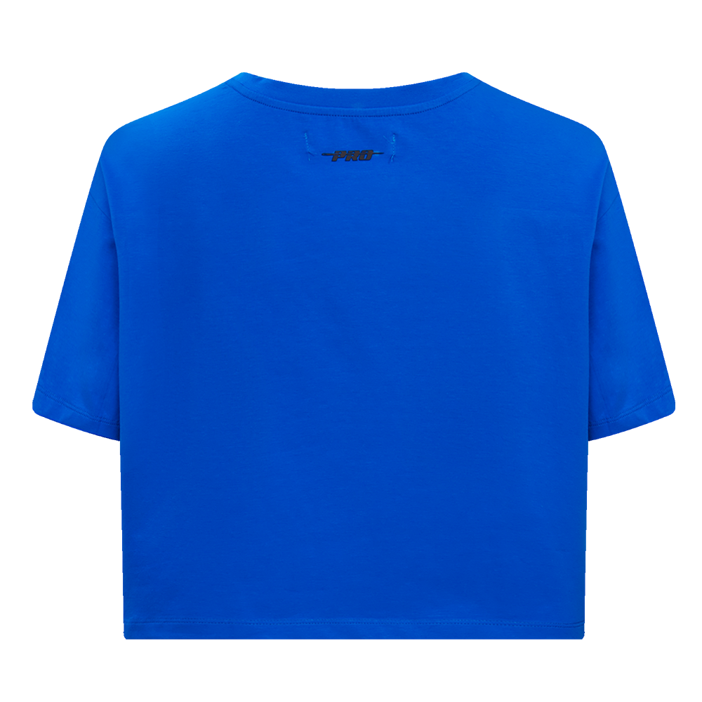 Pro Standard Women's MLB New York Mets Mashup Boxy Tee -Royal - ROYAL Thumbnail View 2