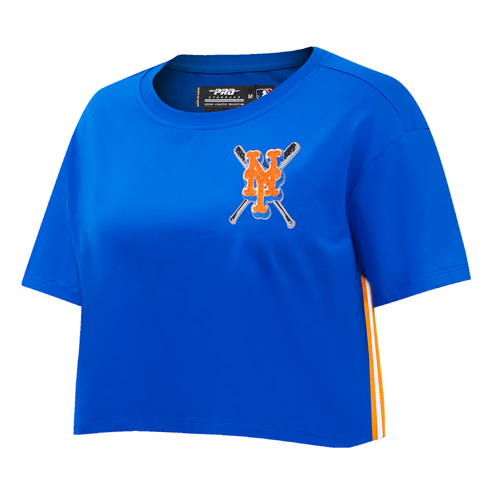 Pro Standard Women's MLB New York Mets Mashup Boxy Tee - Royal - ROYAL Thumbnail View 3