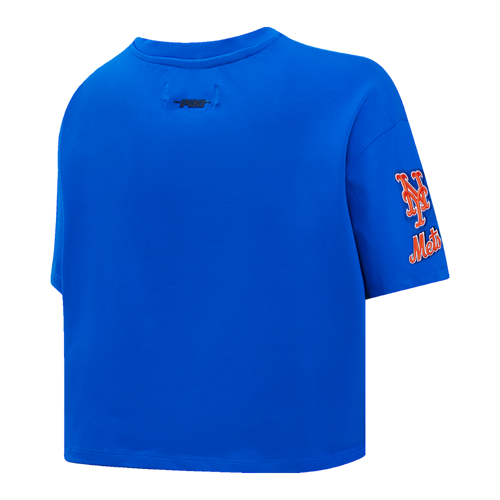 Pro Standard Women's MLB New York Mets Mashup Boxy Tee -Royal - ROYAL Thumbnail View 4