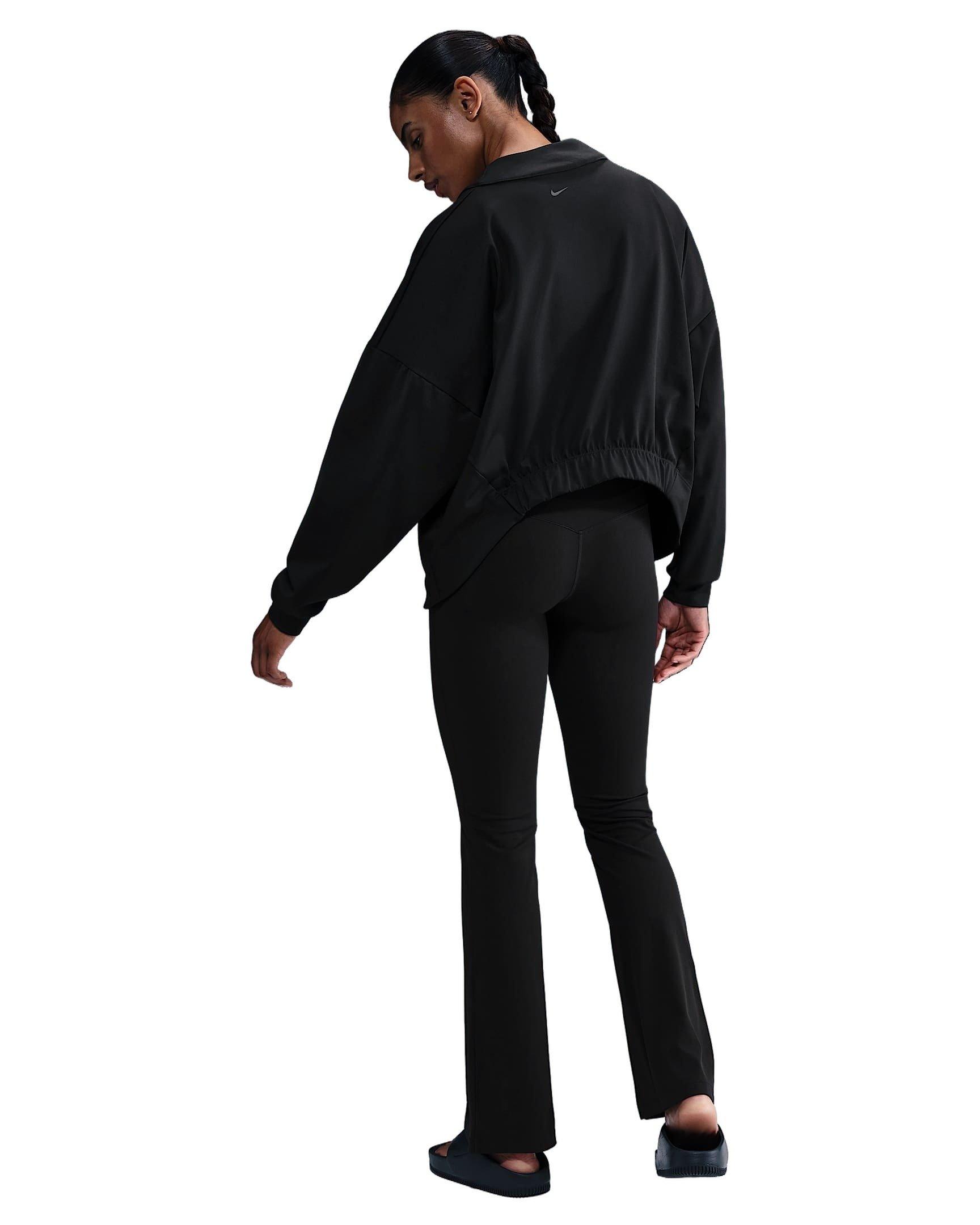 Nike Women's Zenvy Dri-FIT Oversized Cardigan - Black - BLACK Thumbnail View 5