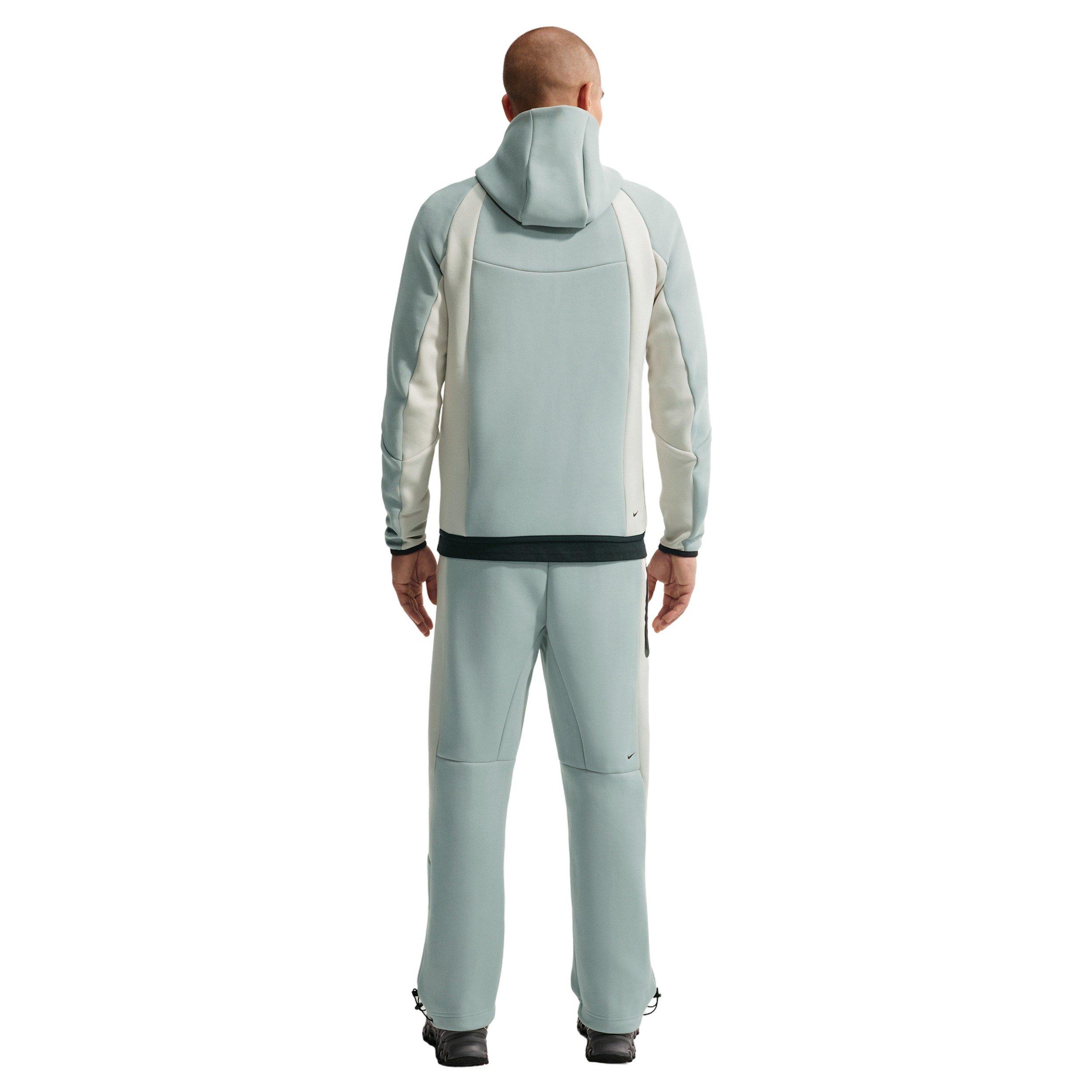 Nike Men's Tech Color-Block Full-Zip Fleece Windrunner Jacket - Lt Pumice/Bone - LT PUMICE/BONE Thumbnail View 5