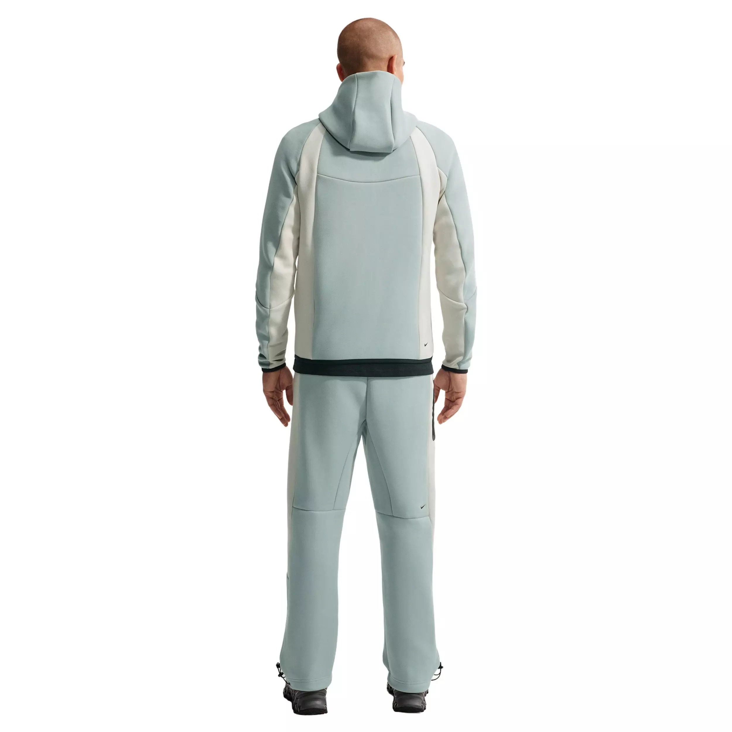 Nike Men's Tech Color-Block Full-Zip Fleece Windrunner Jacket - Lt Pumice/Bone - LT PUMICE/BONE