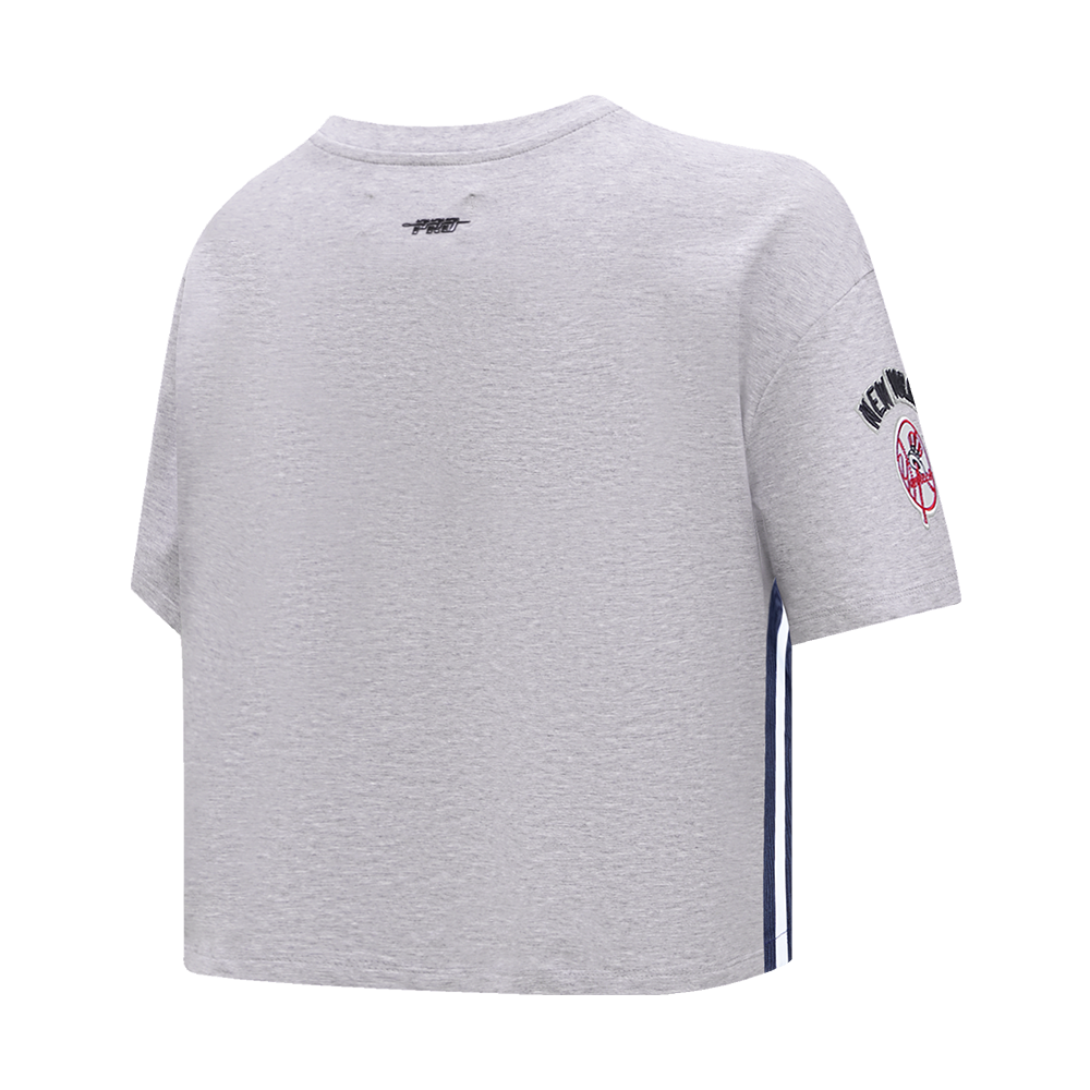 Pro Standard Women's MLB New York Yankees Mashup Boxy Tee -Grey - GREY Thumbnail View 4