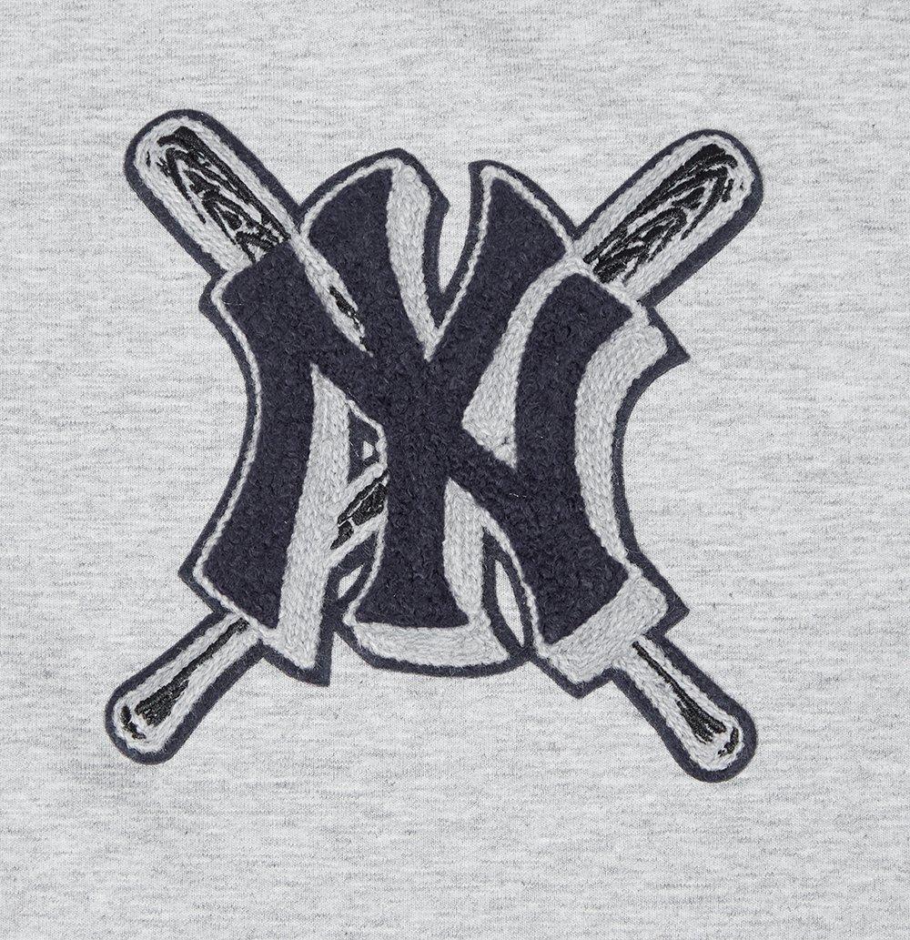 Pro Standard Women's MLB New York Yankees Mashup Boxy Tee - Grey - GREY Thumbnail View 5