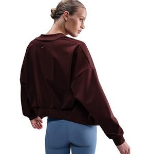 Nike Women's Zenvy Dri-FIT Oversized Cardigan -Burgundy