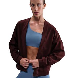 Nike Women's Zenvy Dri-FIT Oversized Cardigan -Burgundy