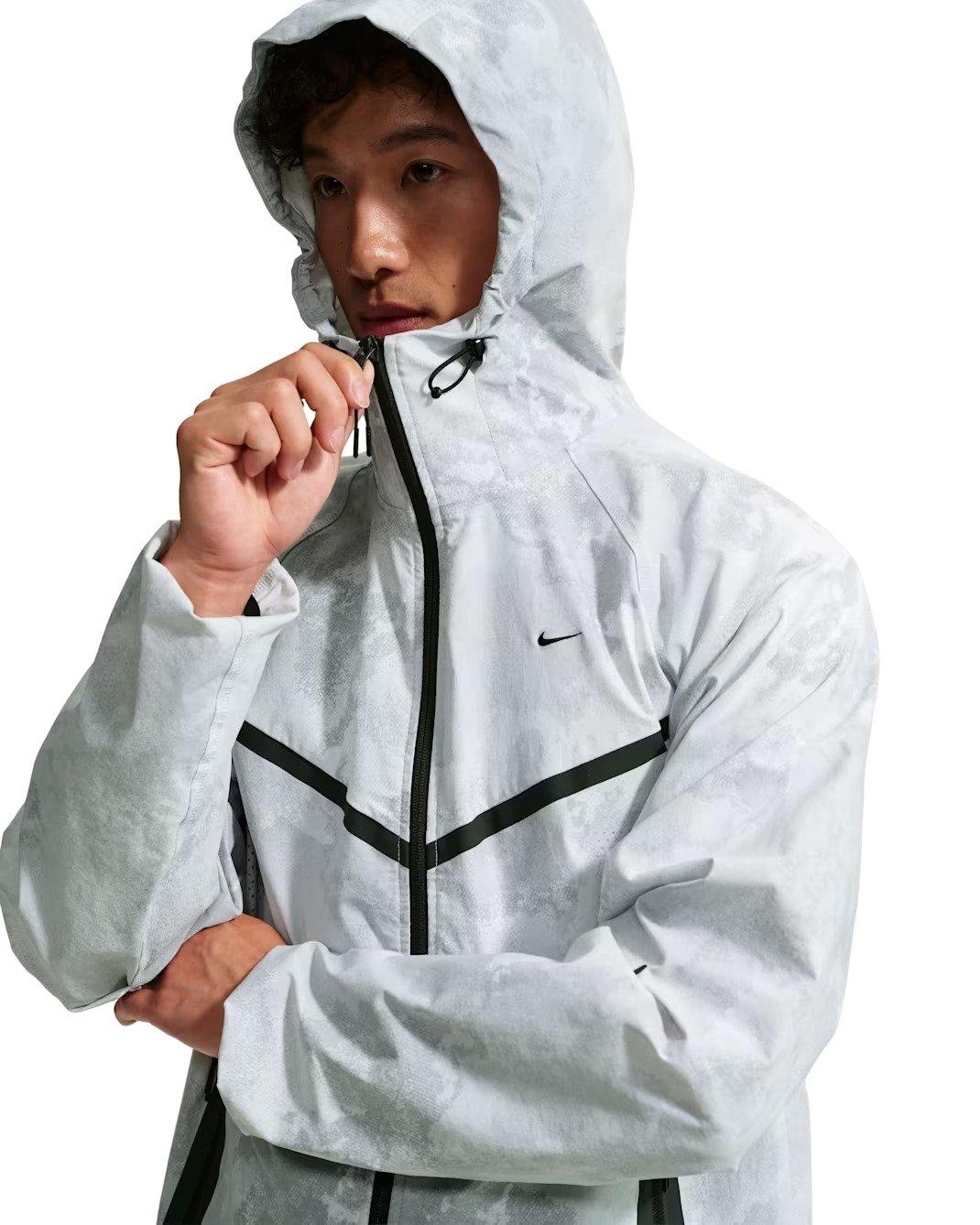 Nike Men's Tech Windrunner Dri-FIT Woven Full-Zip Jacket - Grey - GREY Thumbnail View 3