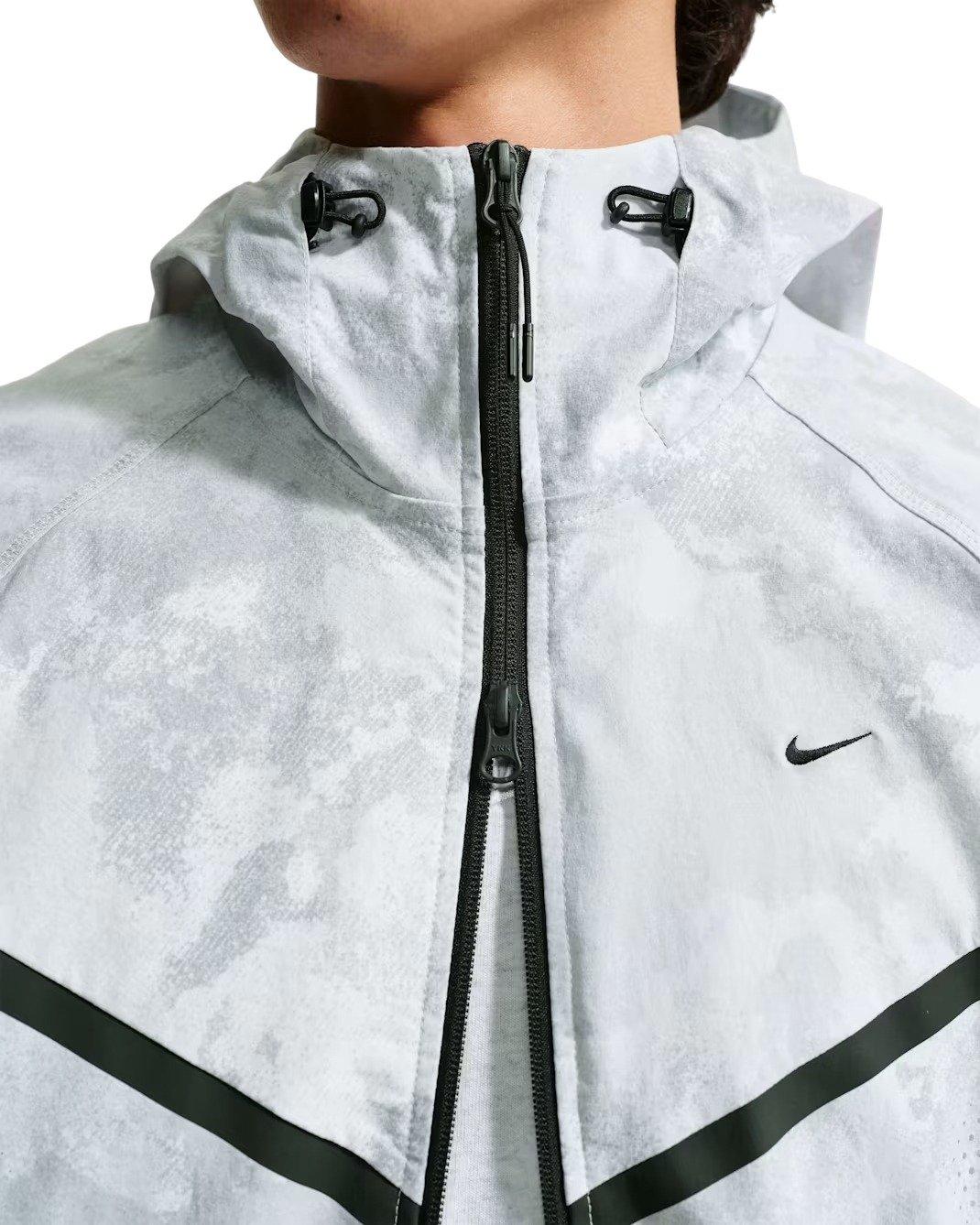 Nike Men's Tech Windrunner Dri-FIT Woven Full-Zip Jacket - Grey - GREY Thumbnail View 4