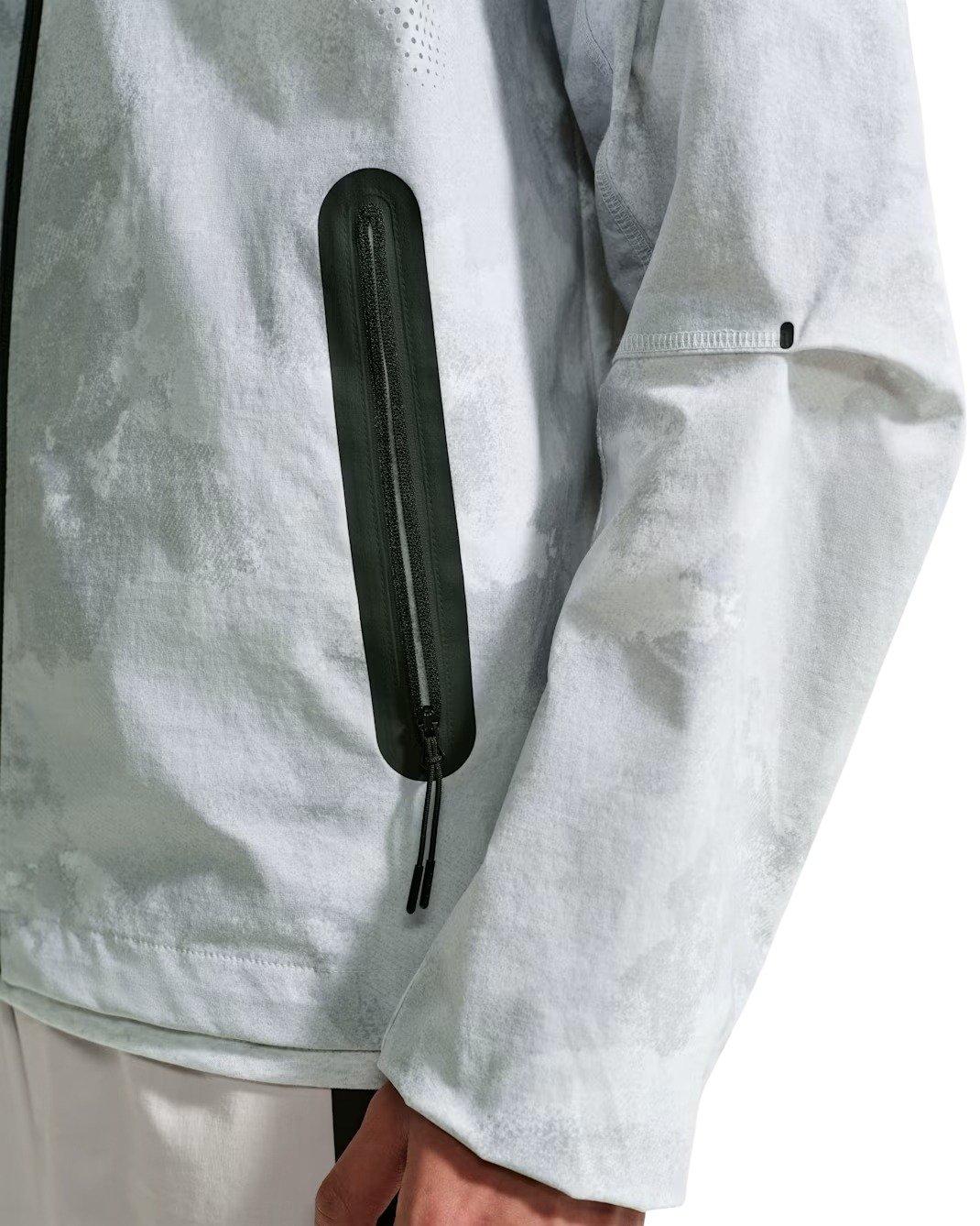 Nike Men's Tech Windrunner Dri-FIT Woven Full-Zip Jacket - Grey - GREY Thumbnail View 5