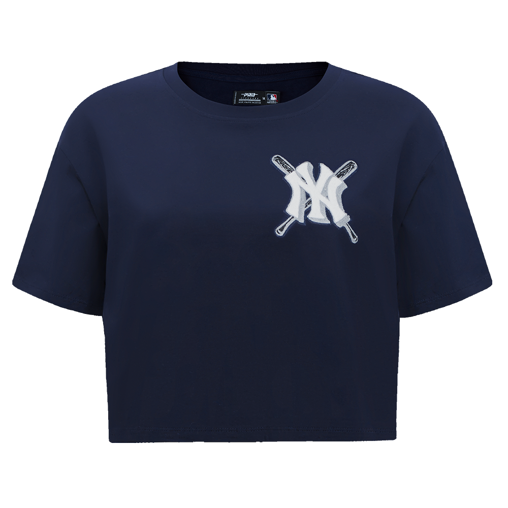 Pro Standard Women's MLB New York Yankees Mashup Boxy Tee -Navy - NAVY Thumbnail View 1