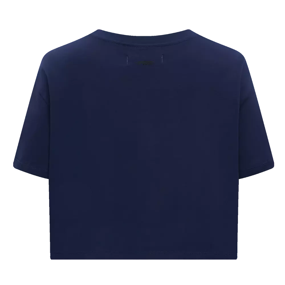 Pro Standard Women's MLB New York Yankees Mashup Boxy Tee - Navy - NAVY