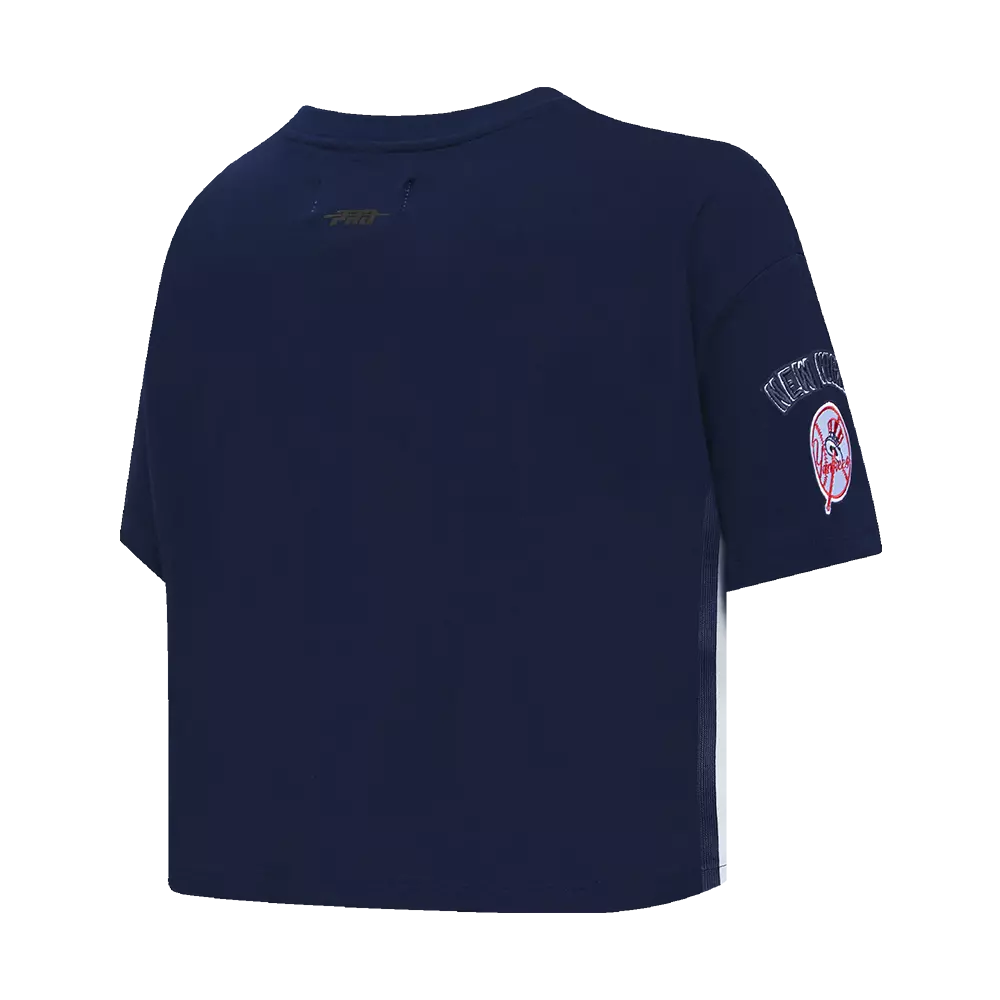 Pro Standard Women's MLB New York Yankees Mashup Boxy Tee - Navy - NAVY