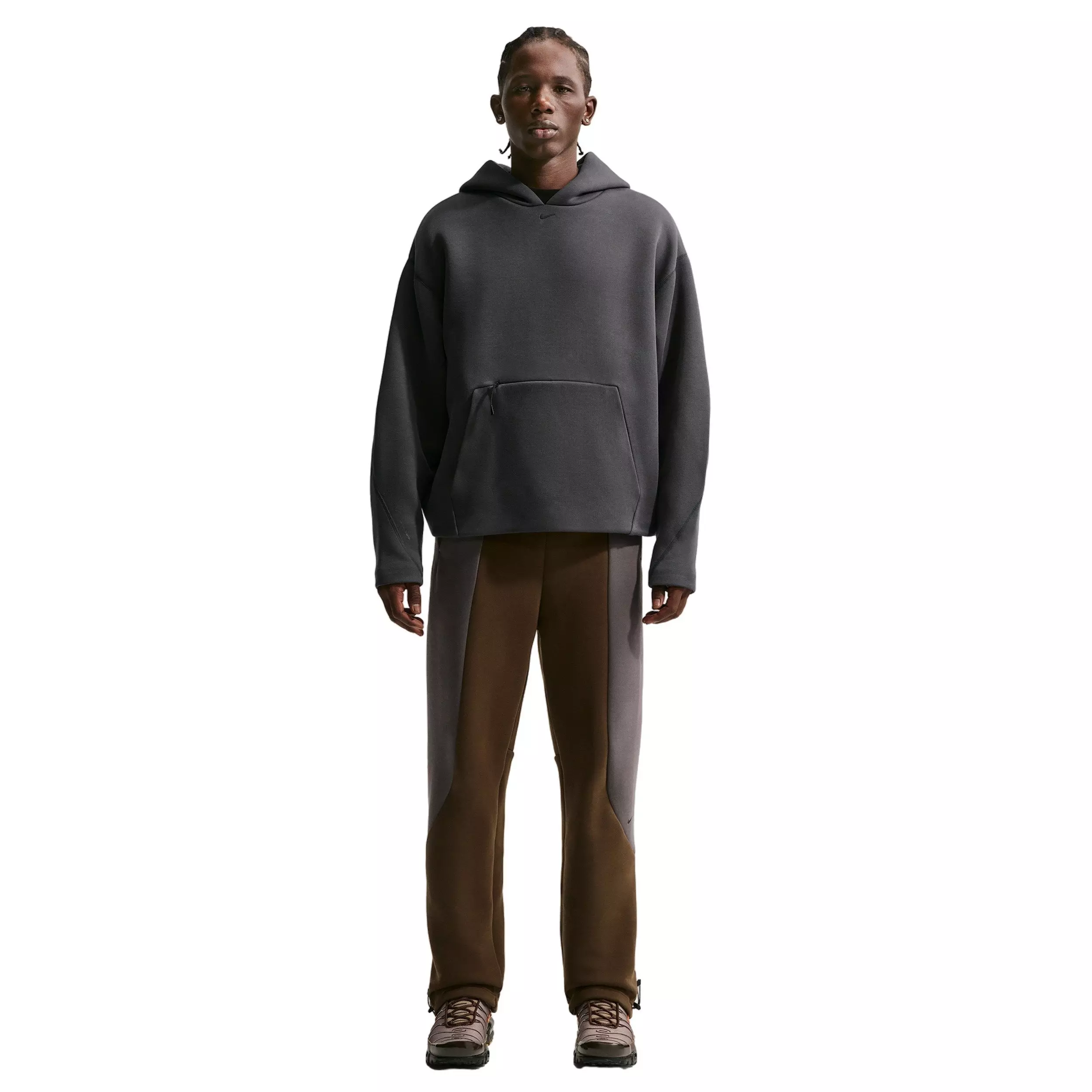 Nike Men's Tech Fleece Ergo Pullover Hoodie - GREY