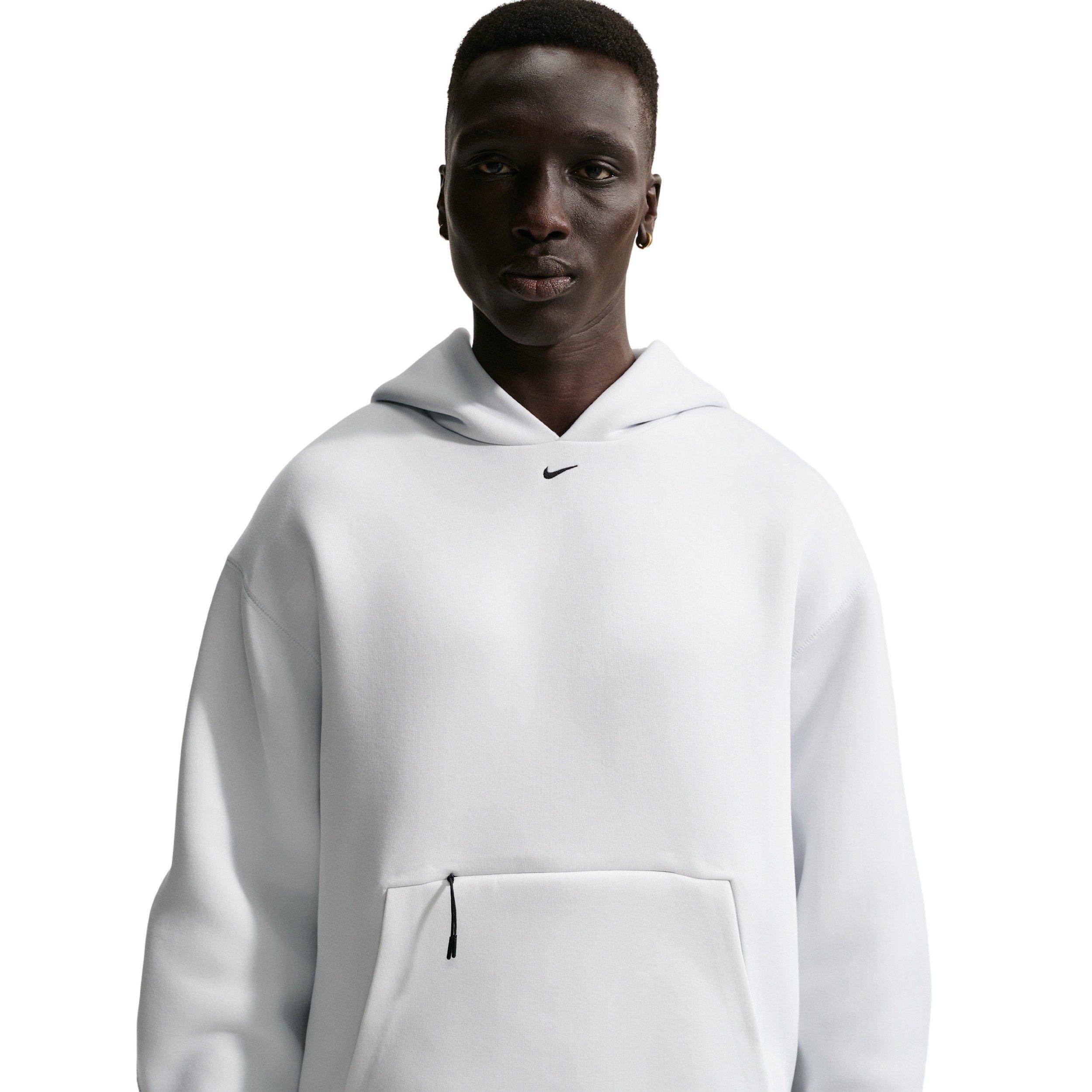 Nike Men's Tech Fleece Ergo Pullover Hoodie - WHITE Thumbnail View 1