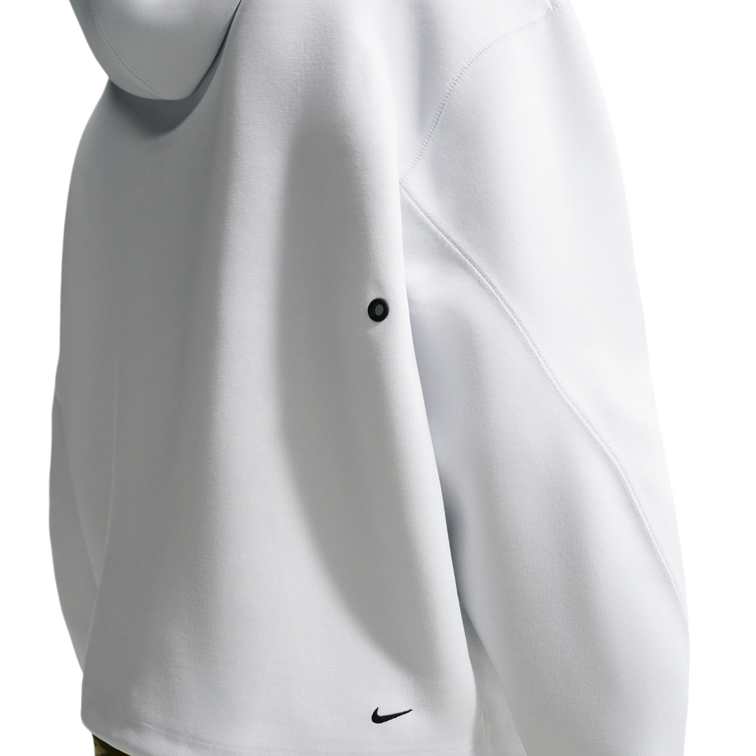 Nike Men's Tech Fleece Ergo Pullover Hoodie - WHITE Thumbnail View 2