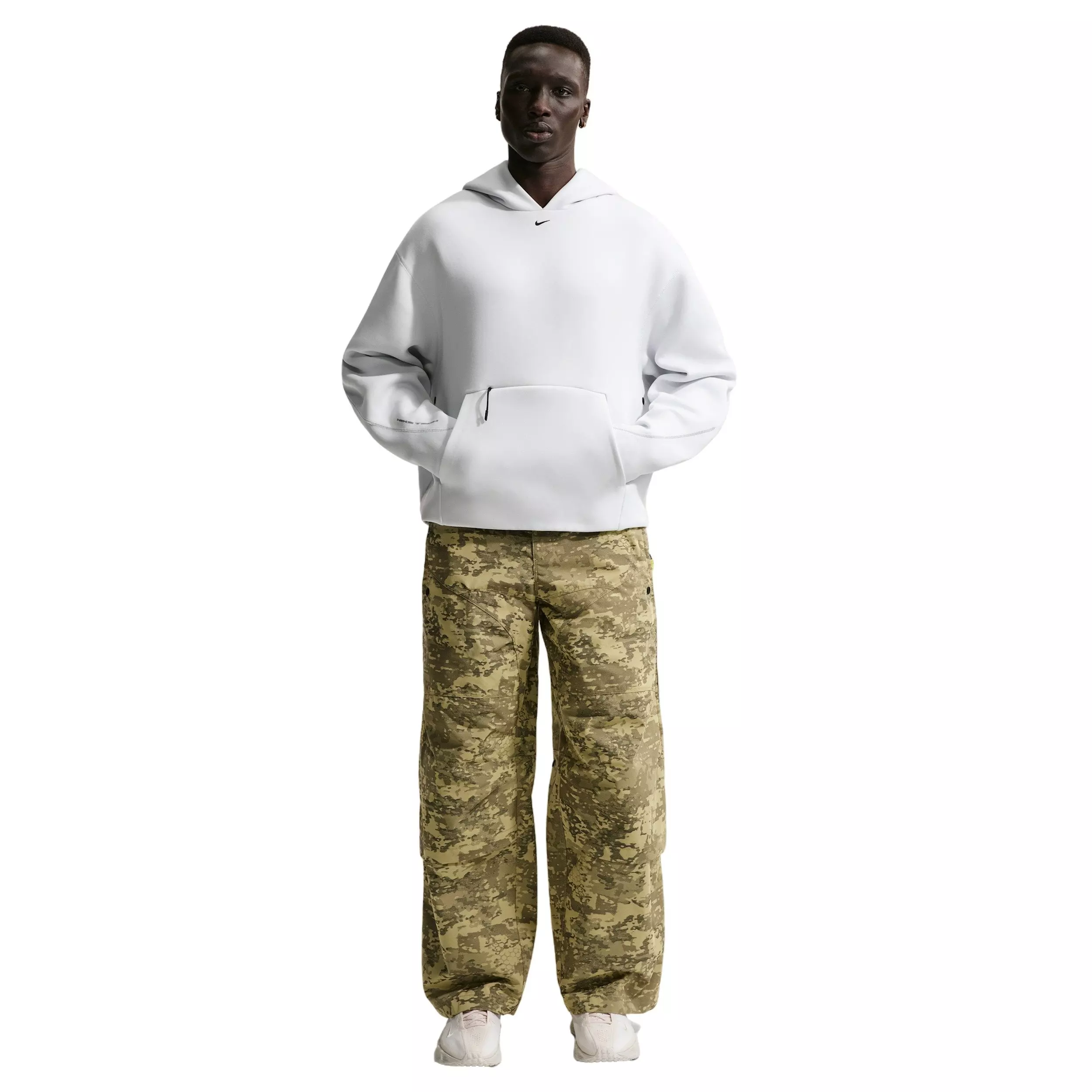 Nike Men's Tech Fleece Ergo Pullover Hoodie - WHITE