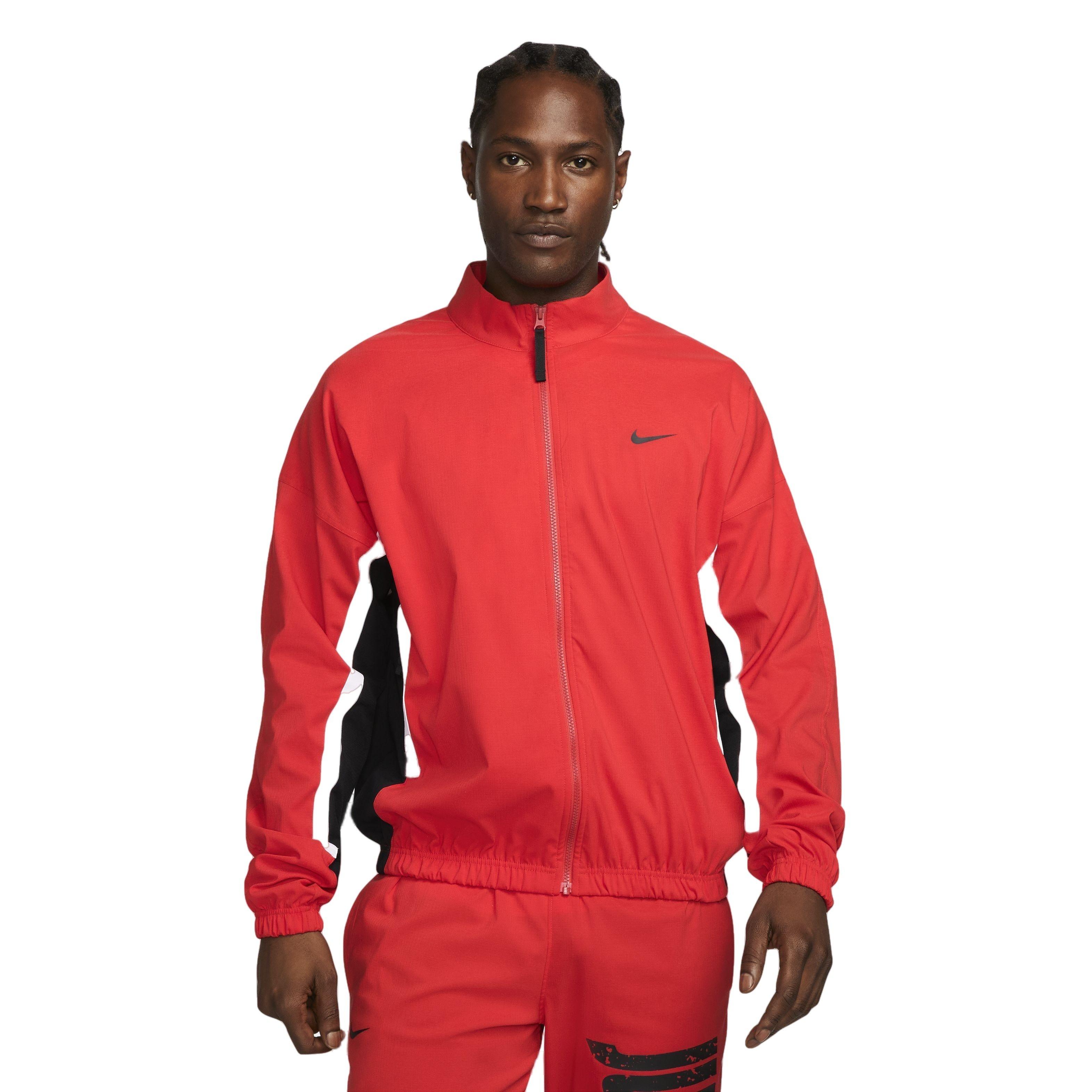 Nike Men's DNA Woven Basketball Jacket-Red - RED Thumbnail View 1