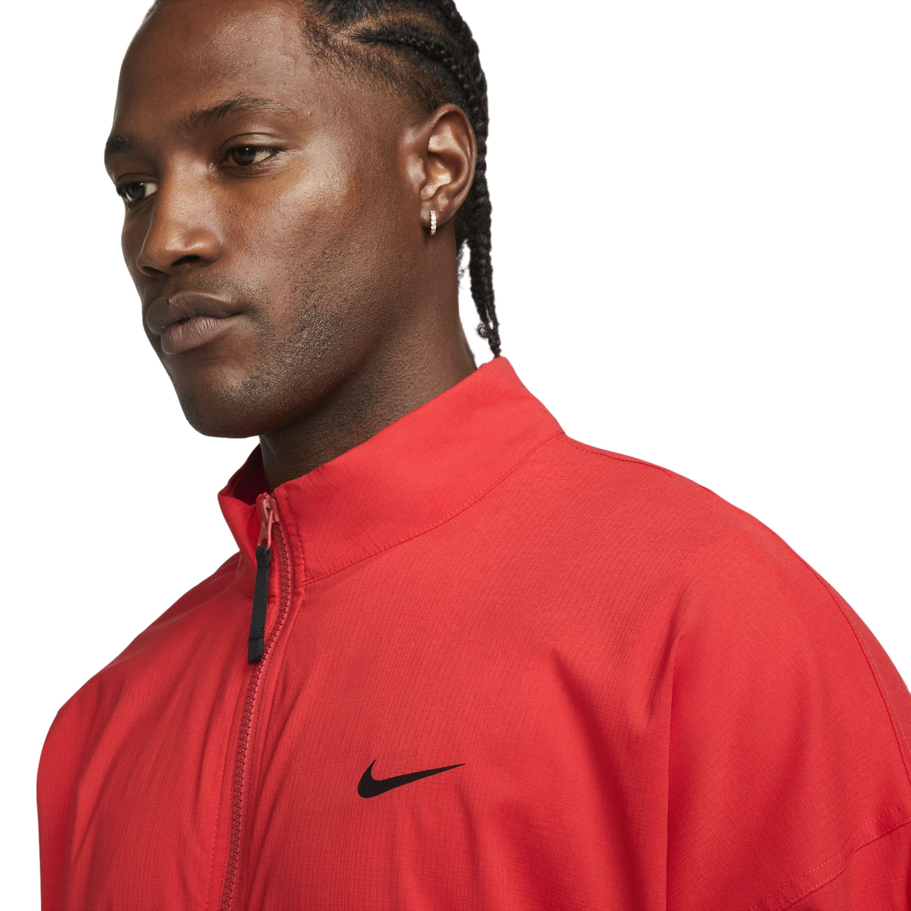 Nike Men's DNA Woven Basketball Jacket-Red - RED Thumbnail View 3