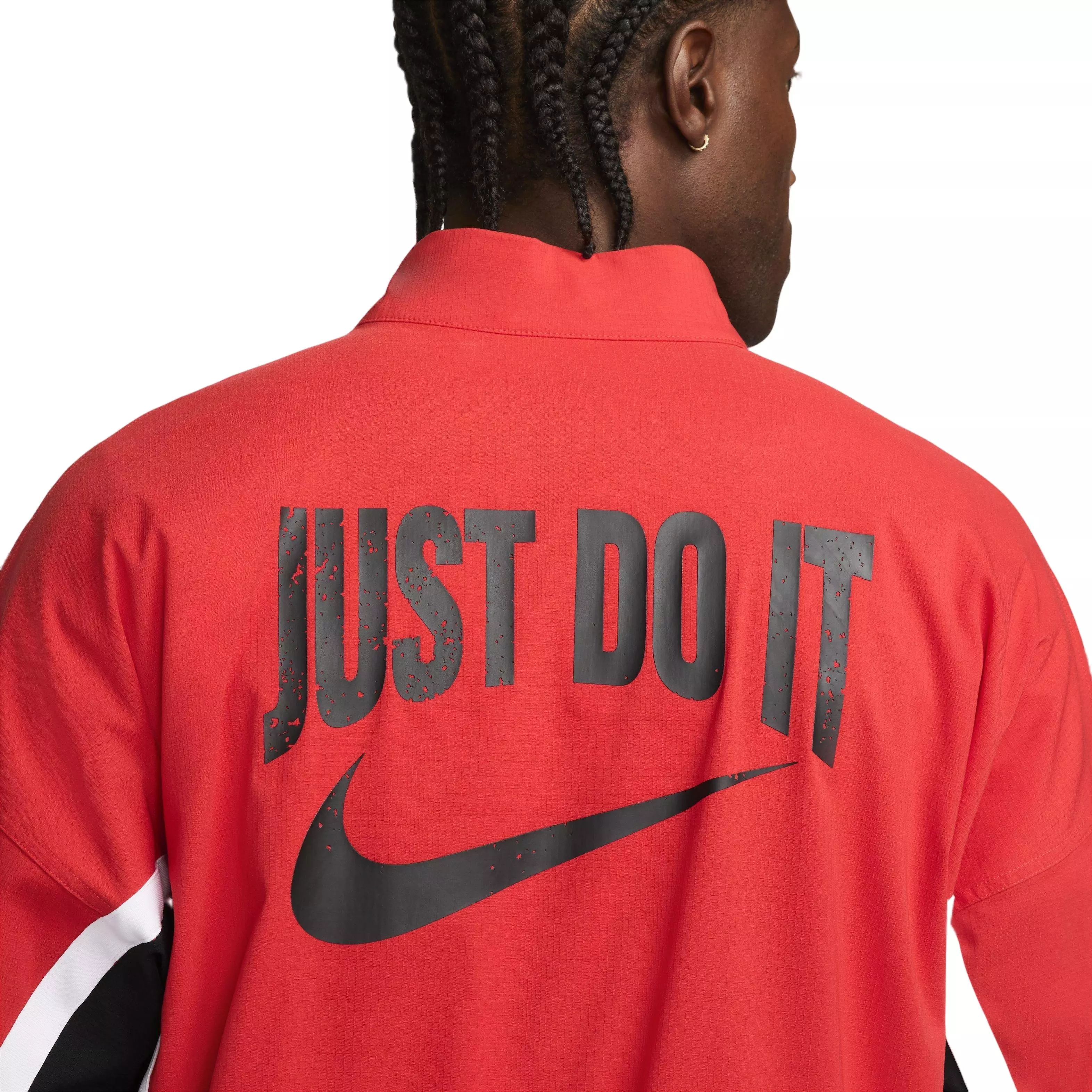 Nike Men's DNA Woven Basketball Jacket-Red - RED