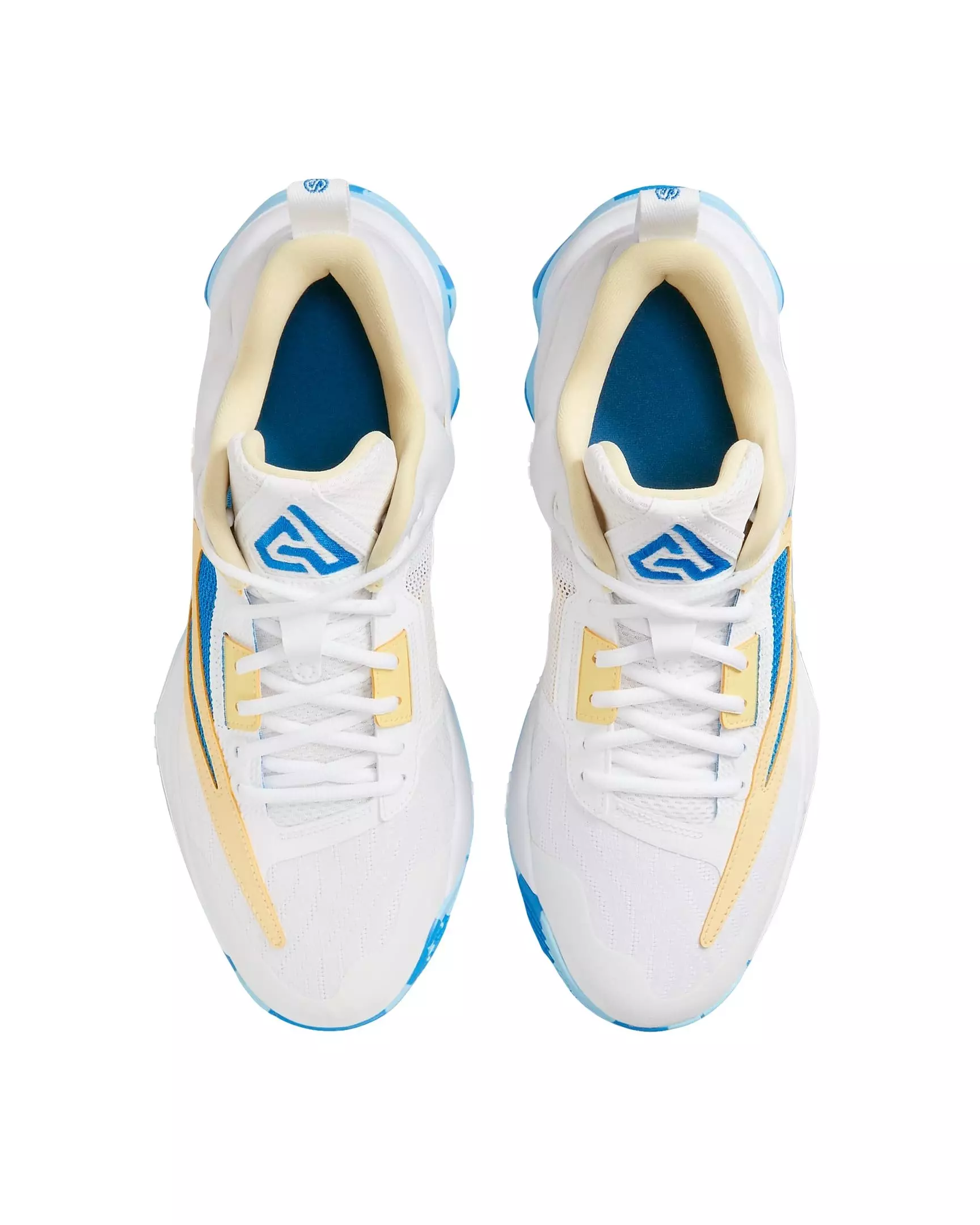 Nike Giannis Immortality 3 "White/Light Laser Orange/Soft Yellow/Light Photo Blue" Men's Basketball Shoe - WHITE/YELLOW/BLUE