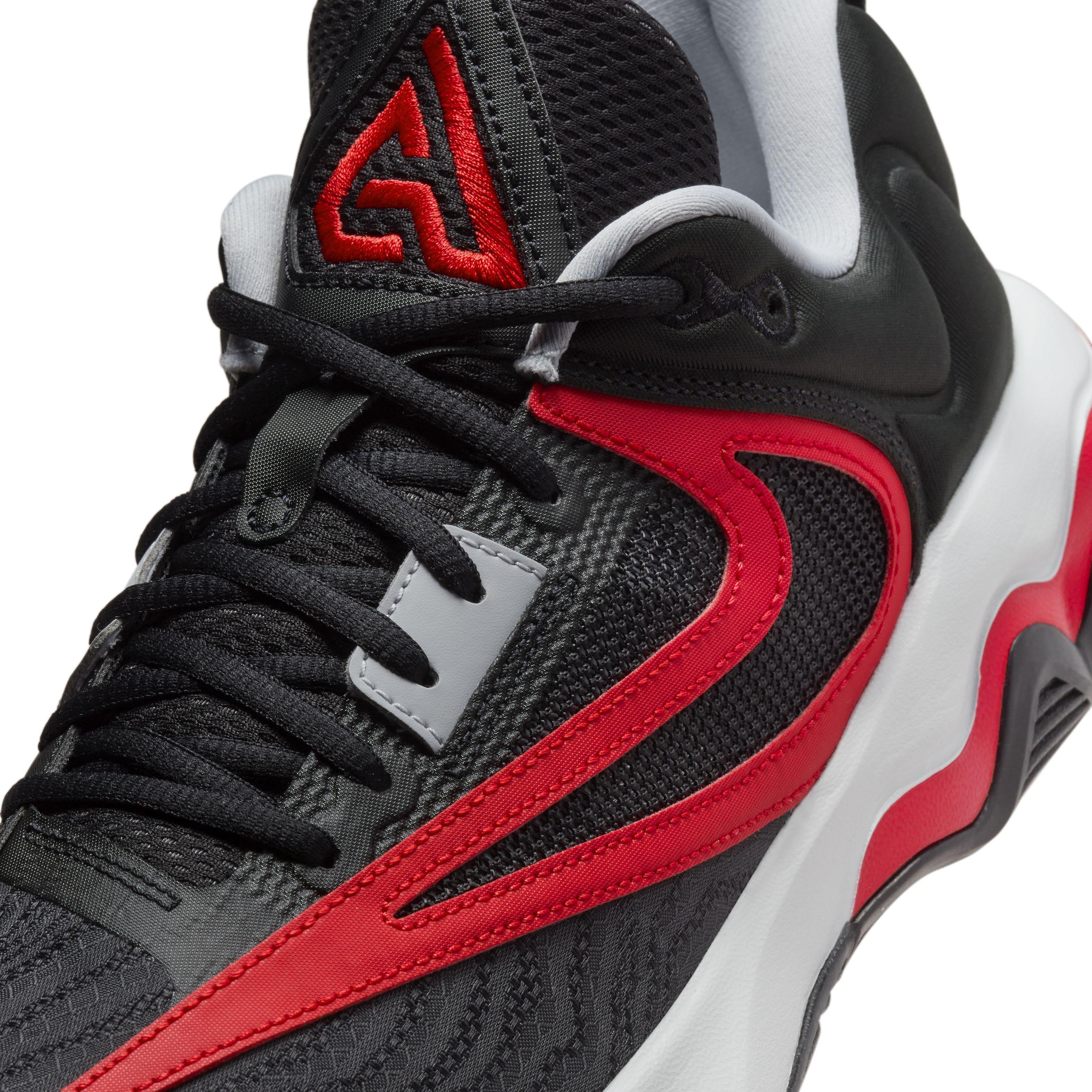 Nike Giannis Immortality 3 "Black/Pure Platinum/Wolf Grey/University Red" Men's Basketball Shoe - BLACK/PLATINUM/GREY/RED Thumbnail View 7