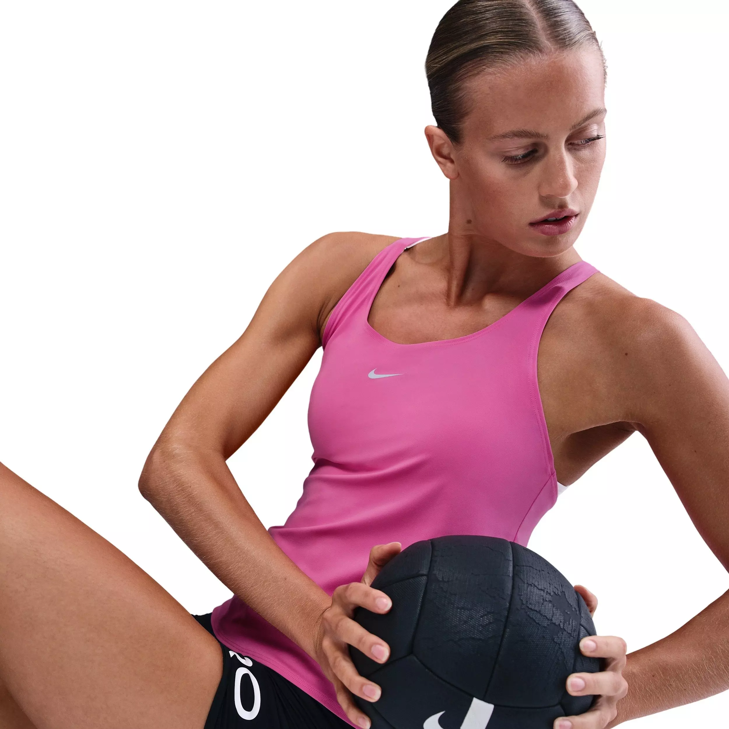 Nike Women's Pro Dri-FIT Tank Top -Pink - PINK