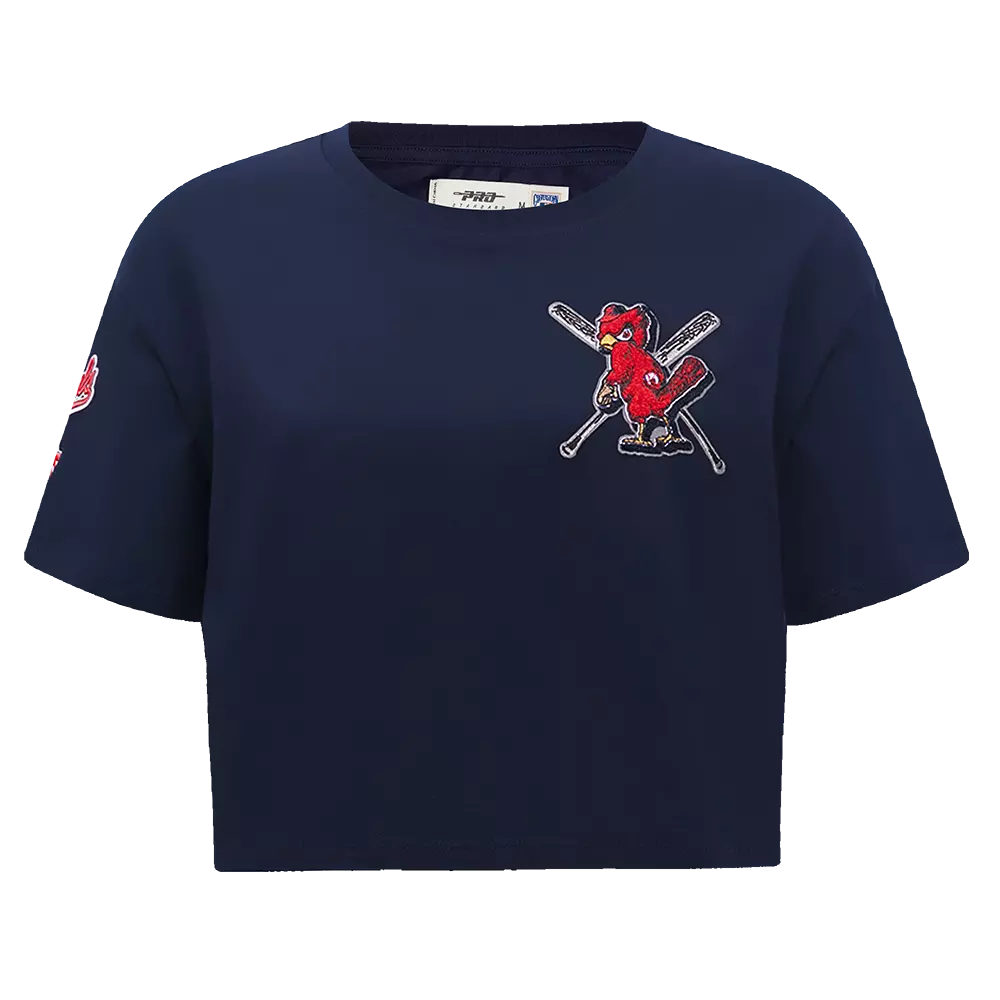 Pro Standard Women's MLB St. Louis Cardinals Mashup Boxy Tee - Navy - NAVY