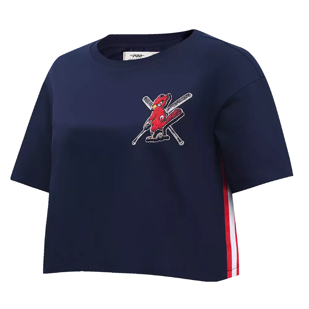 Pro Standard Women's MLB St. Louis Cardinals Mashup Boxy Tee - Navy - NAVY