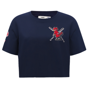 Pro Standard Women's MLB St. Louis Cardinals Mashup Boxy Tee -Navy