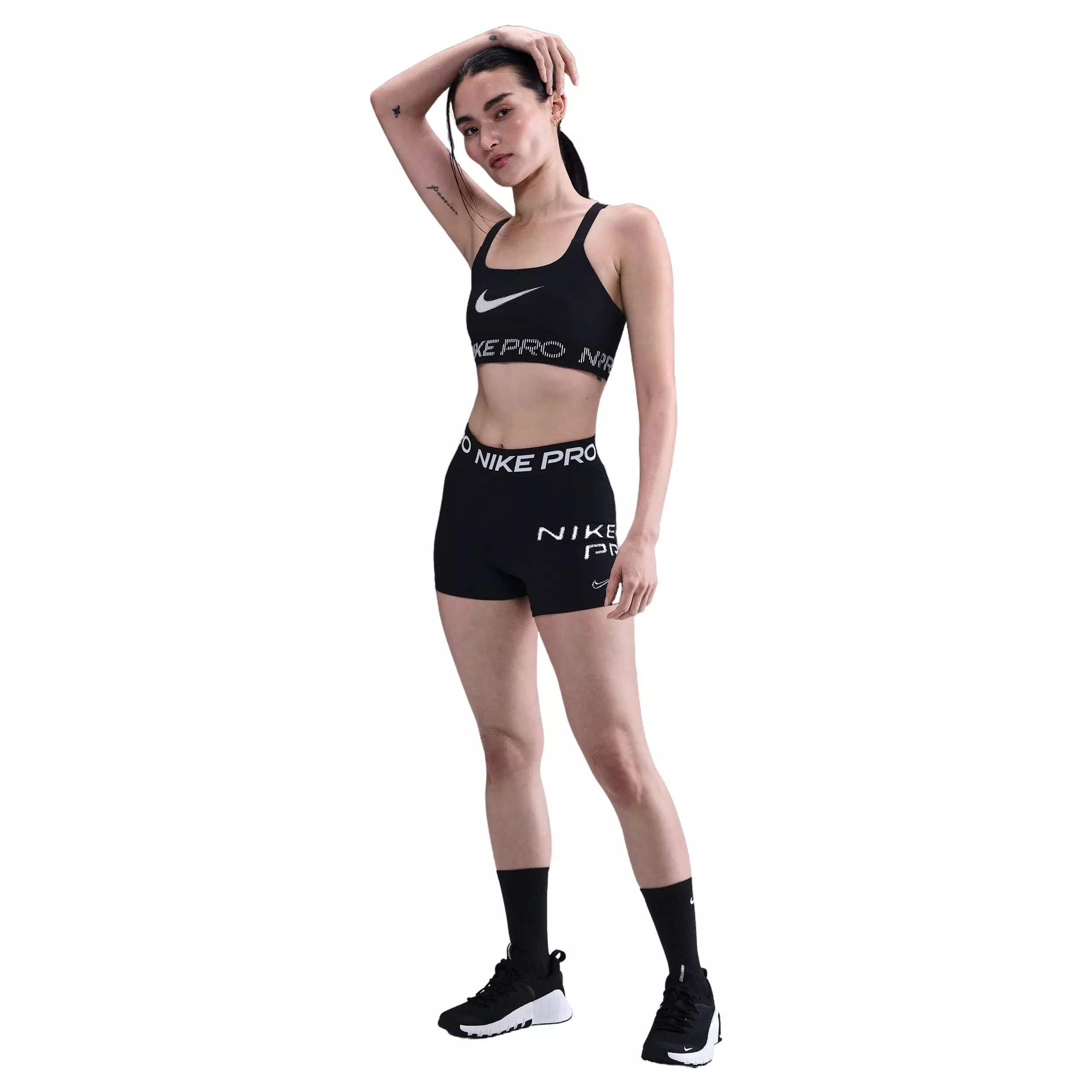 Nike Women's Pro Light-Support Non-Padded Sports Bra - Black - BLACK