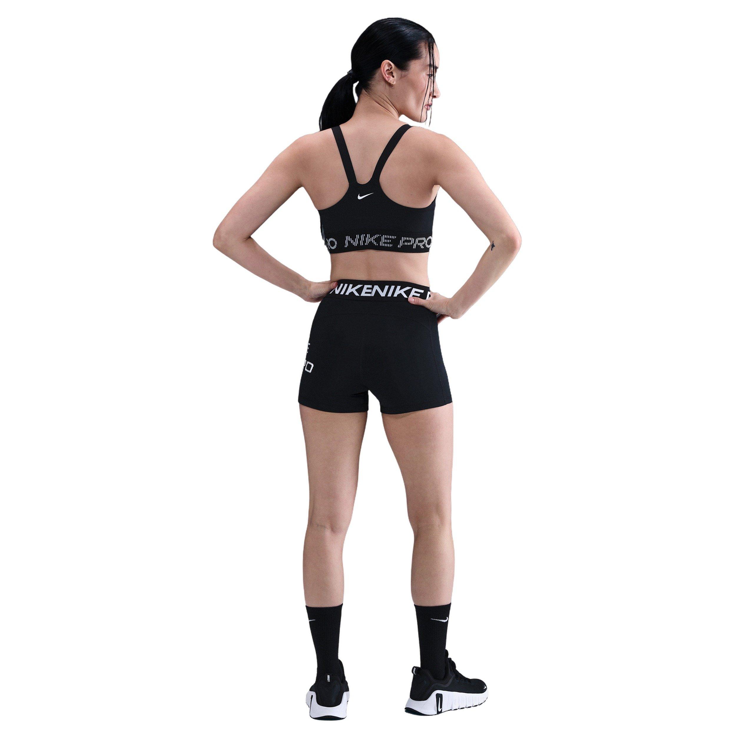 Nike Women's Pro Light-Support Non-Padded Sports Bra - Black - BLACK Thumbnail View 5