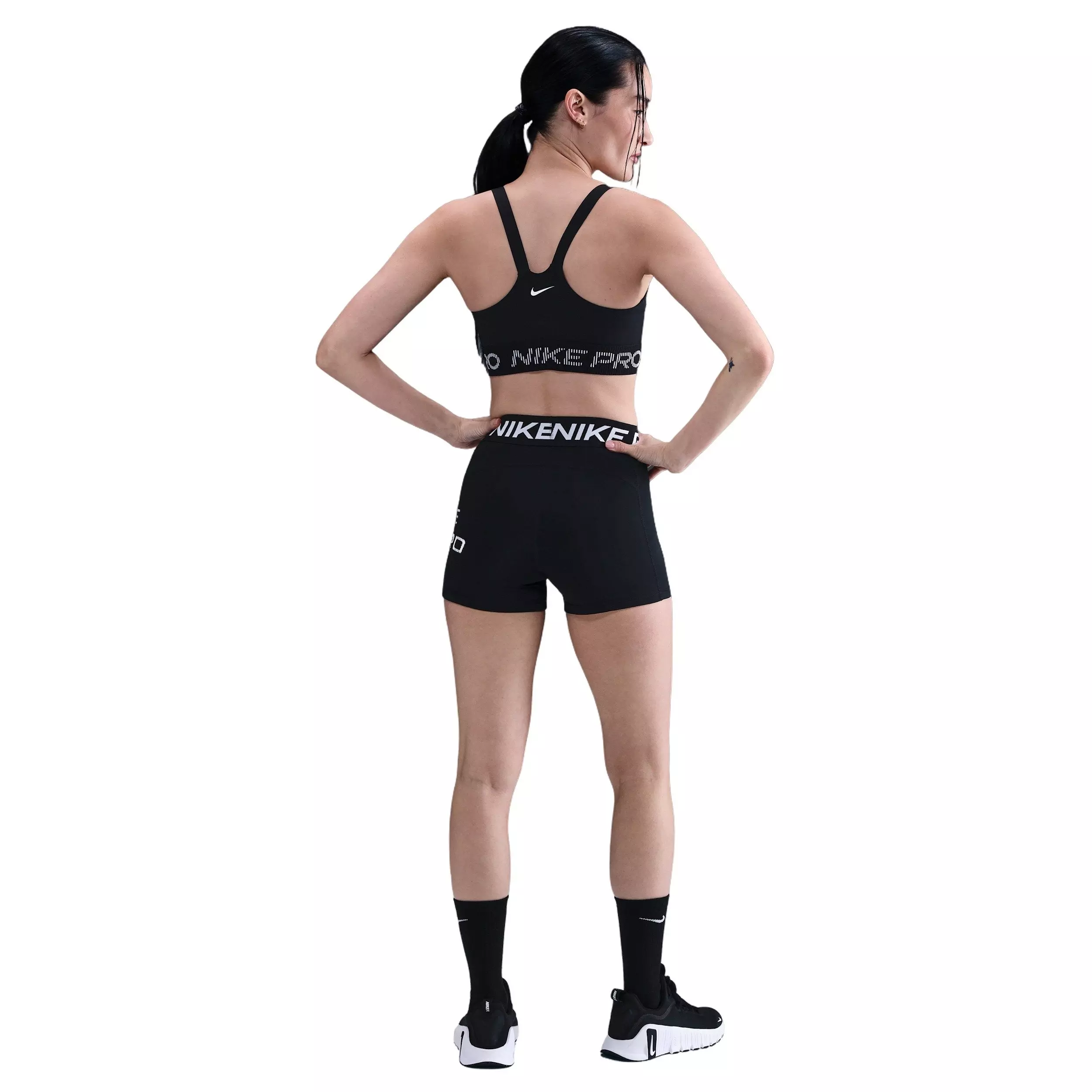 Nike Women's Pro Light-Support Non-Padded Sports Bra - Black - BLACK