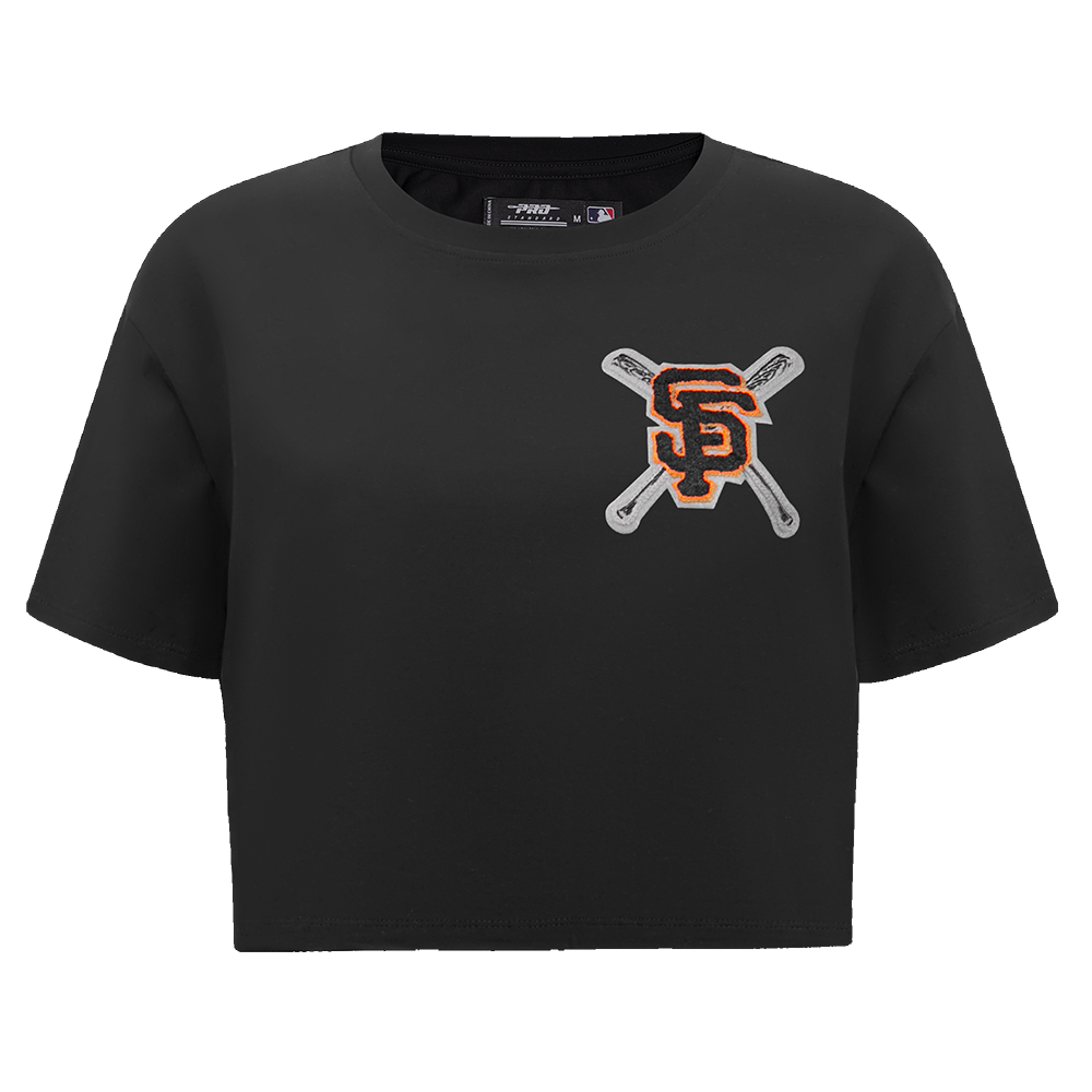 Pro Standard Women's MLB San Francisco Giants Mashup Boxy Tee -Black - BLACK Thumbnail View 1