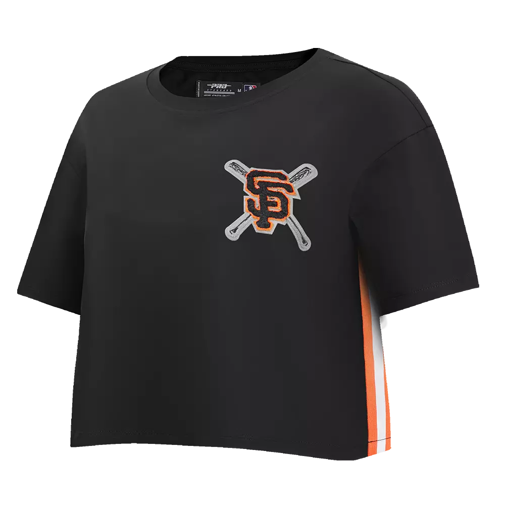 Pro Standard Women's MLB San Francisco Giants Mashup Boxy Tee - Black - BLACK