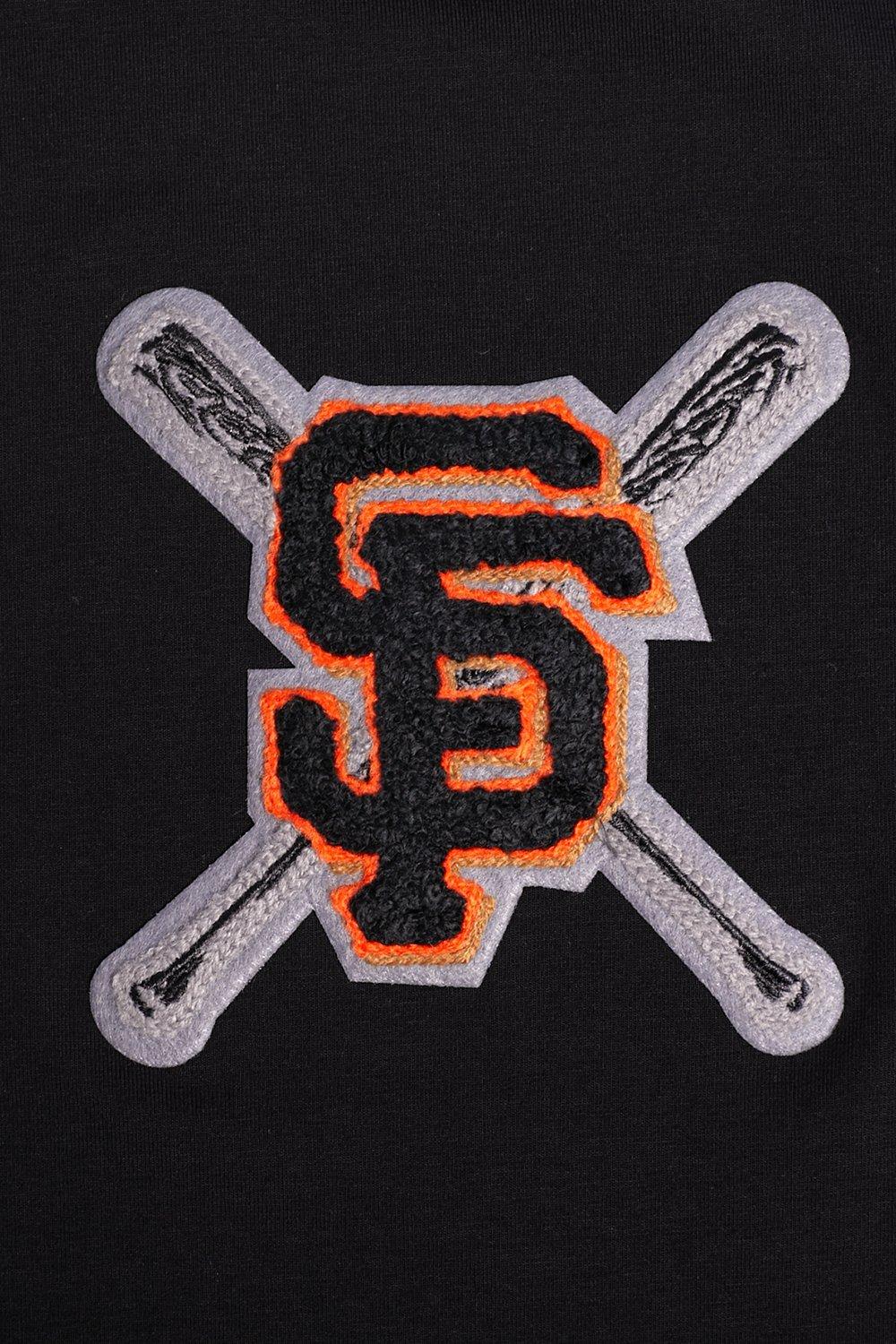Pro Standard Women's MLB San Francisco Giants Mashup Boxy Tee - Black - BLACK Thumbnail View 5