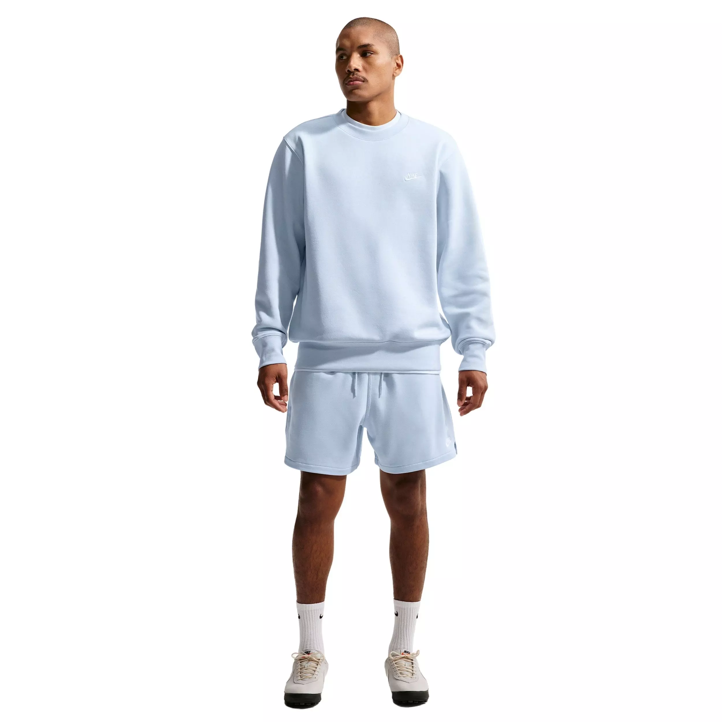 Nike Men's Club BB Fleece Crew - BLUE
