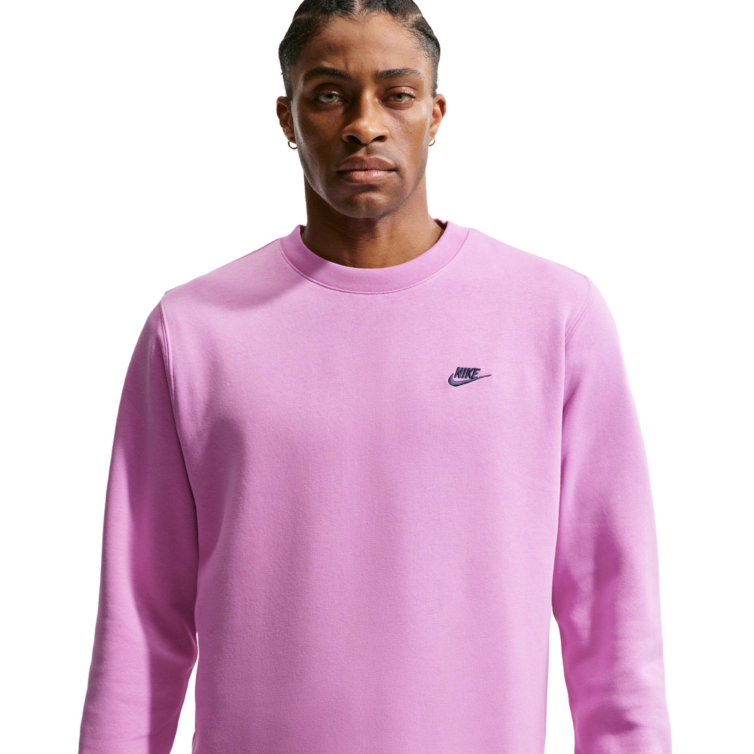 Nike Men's Club BB Fleece Crew - PURPLE Thumbnail View 1