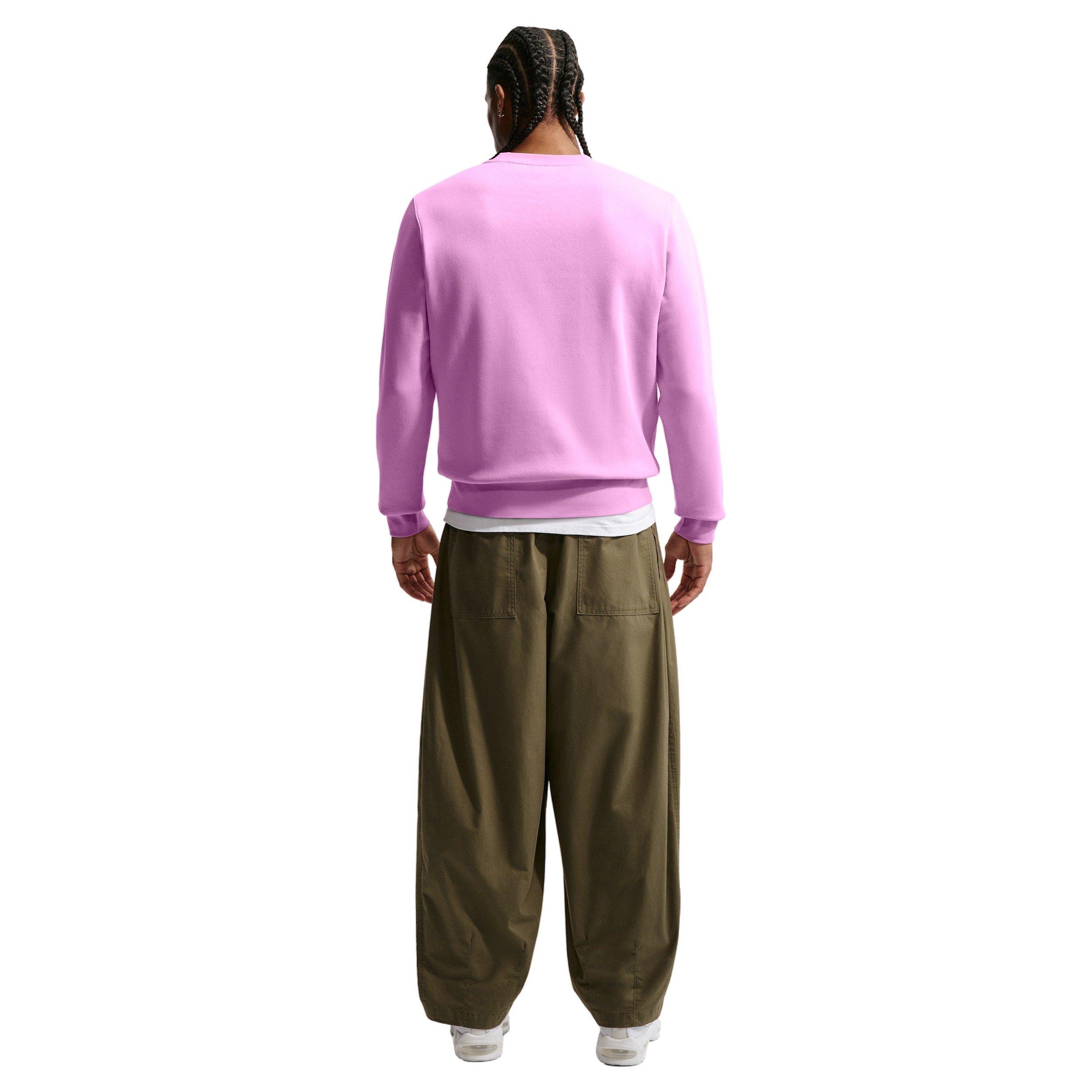 Nike Men's Club BB Fleece Crew - PURPLE Thumbnail View 5