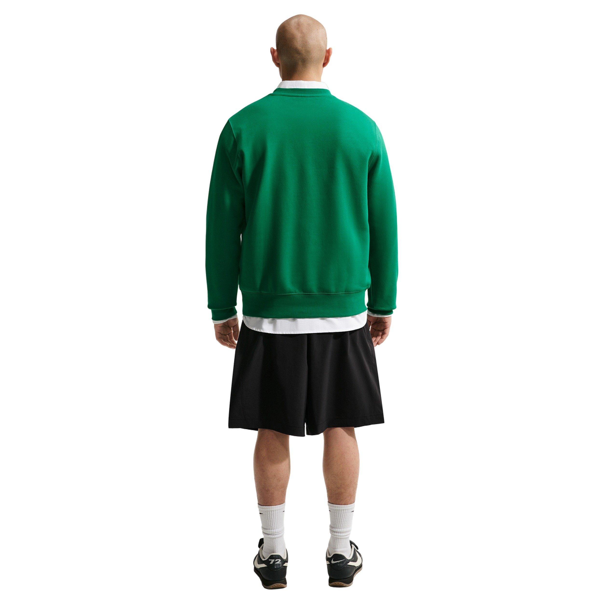 Nike Men's Club BB Fleece Crew - GREEN Thumbnail View 5