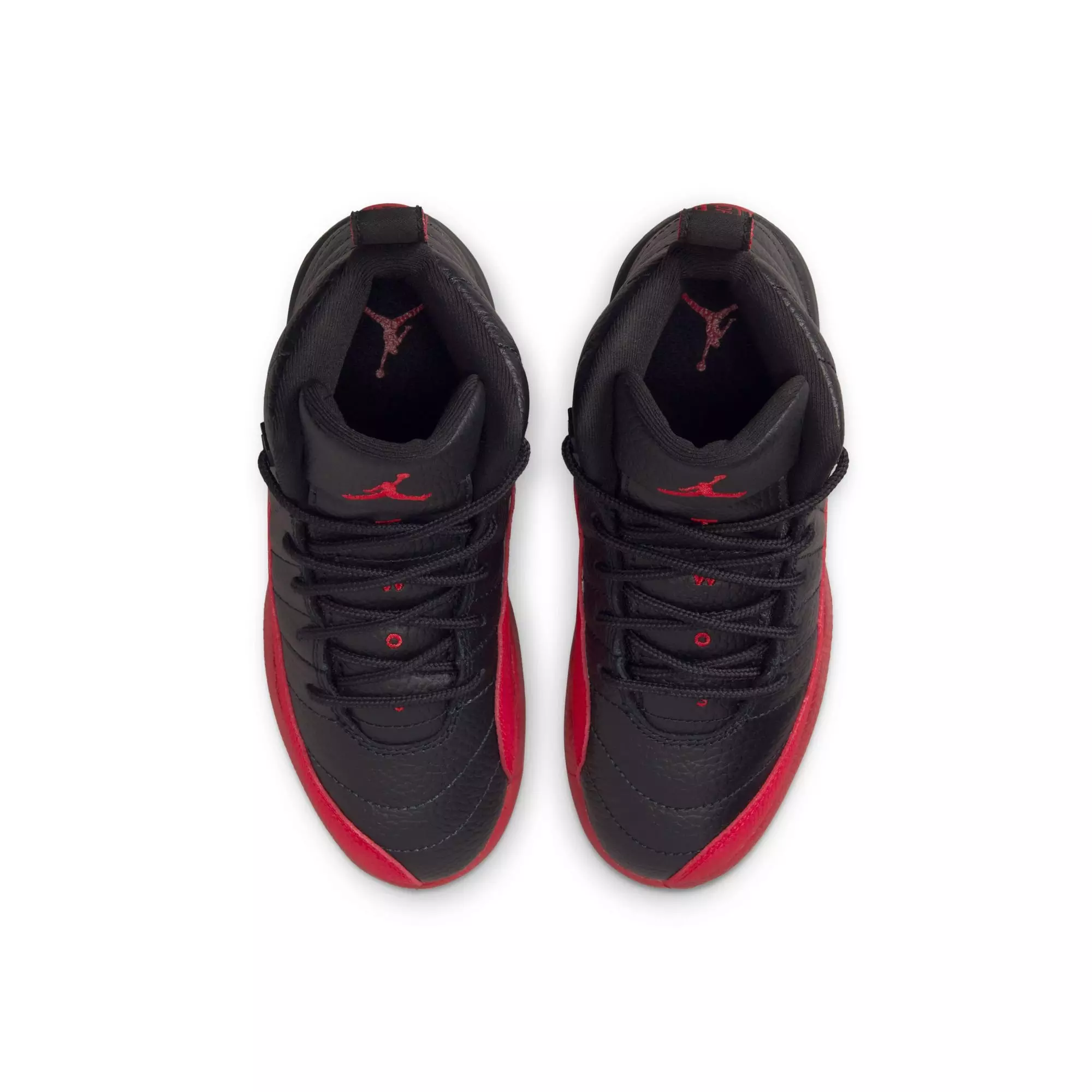 Jordan 12 Retro "Black and Varsity Red" Preschool Kids' Shoe - BLACK/VARSITY RED