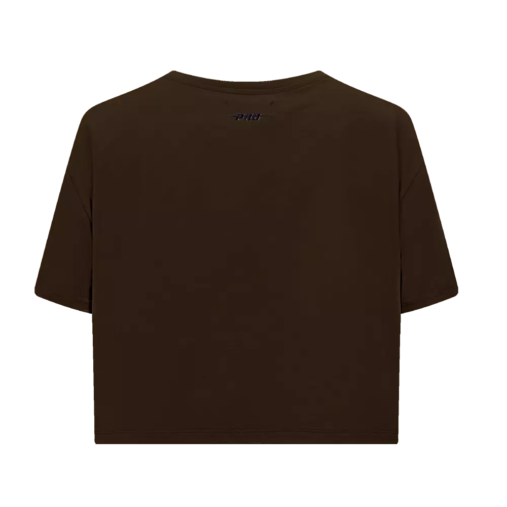 Pro Standard Women's MLB San Diego Padres Mashup Boxy Tee - Brown - BROWN