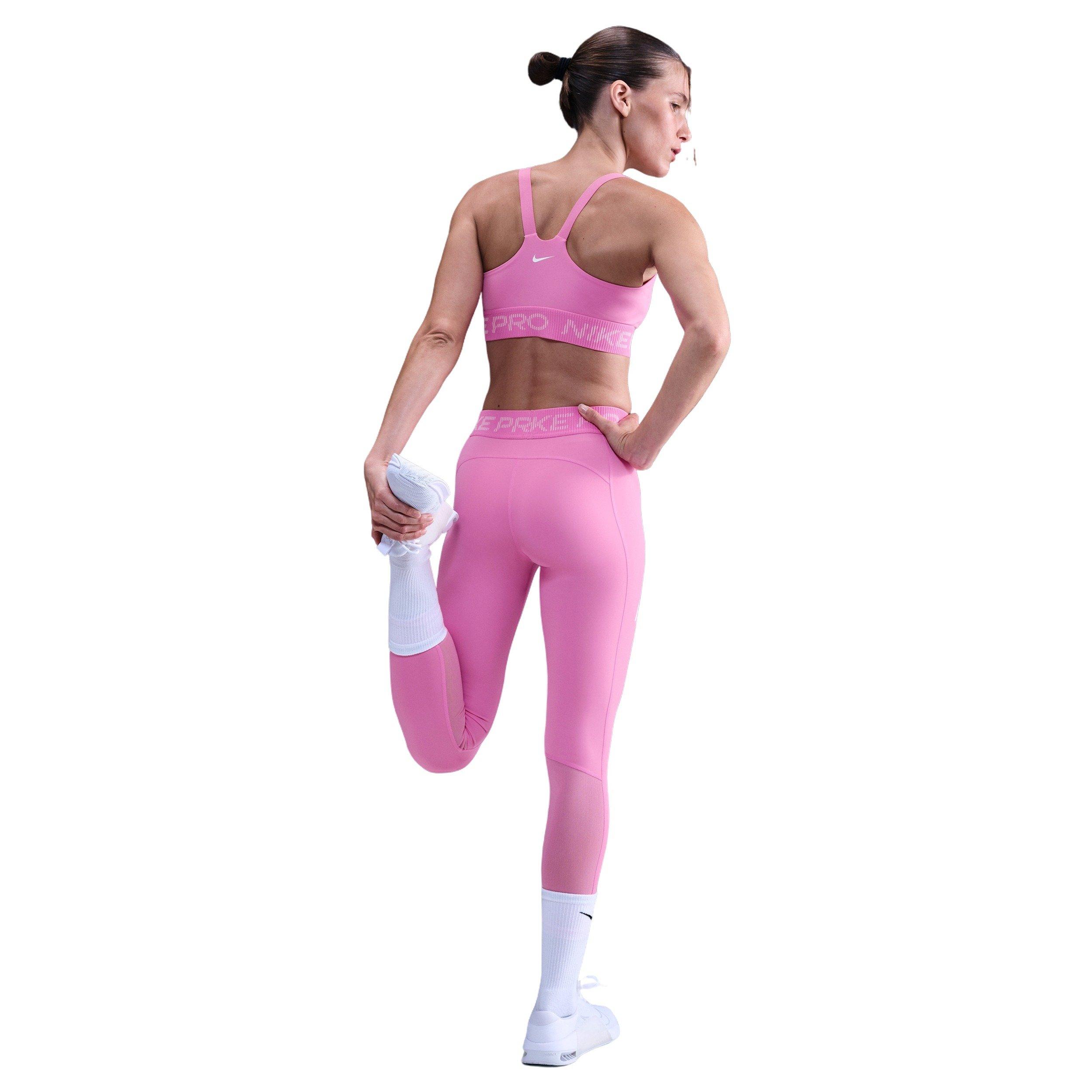 Nike Women's Pro Light-Support Non-Padded Sports Bra -Pink - PINK Thumbnail View 5