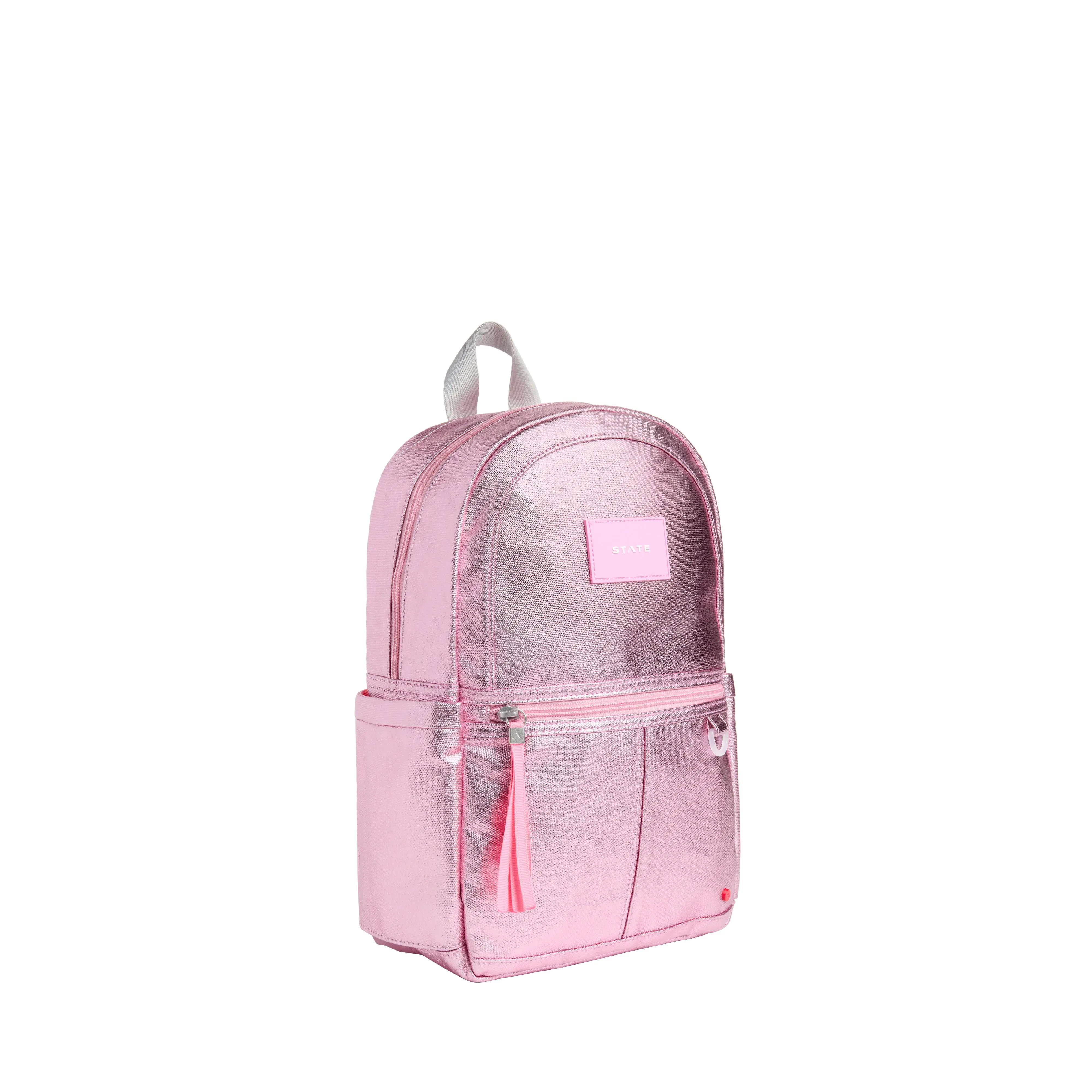 STATE Bags Kane Mini Backpack - Pink/Silver - PINK/SILVER