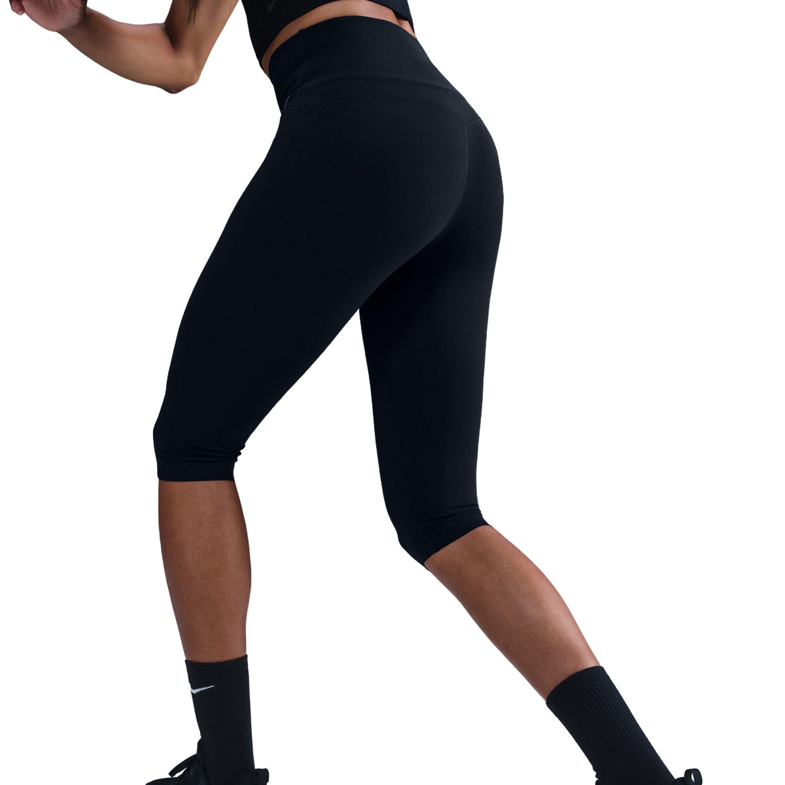 Nike Women's Zenvy Gentle-Support High-Waisted Capri Leggings -Black - BLACK Thumbnail View 2