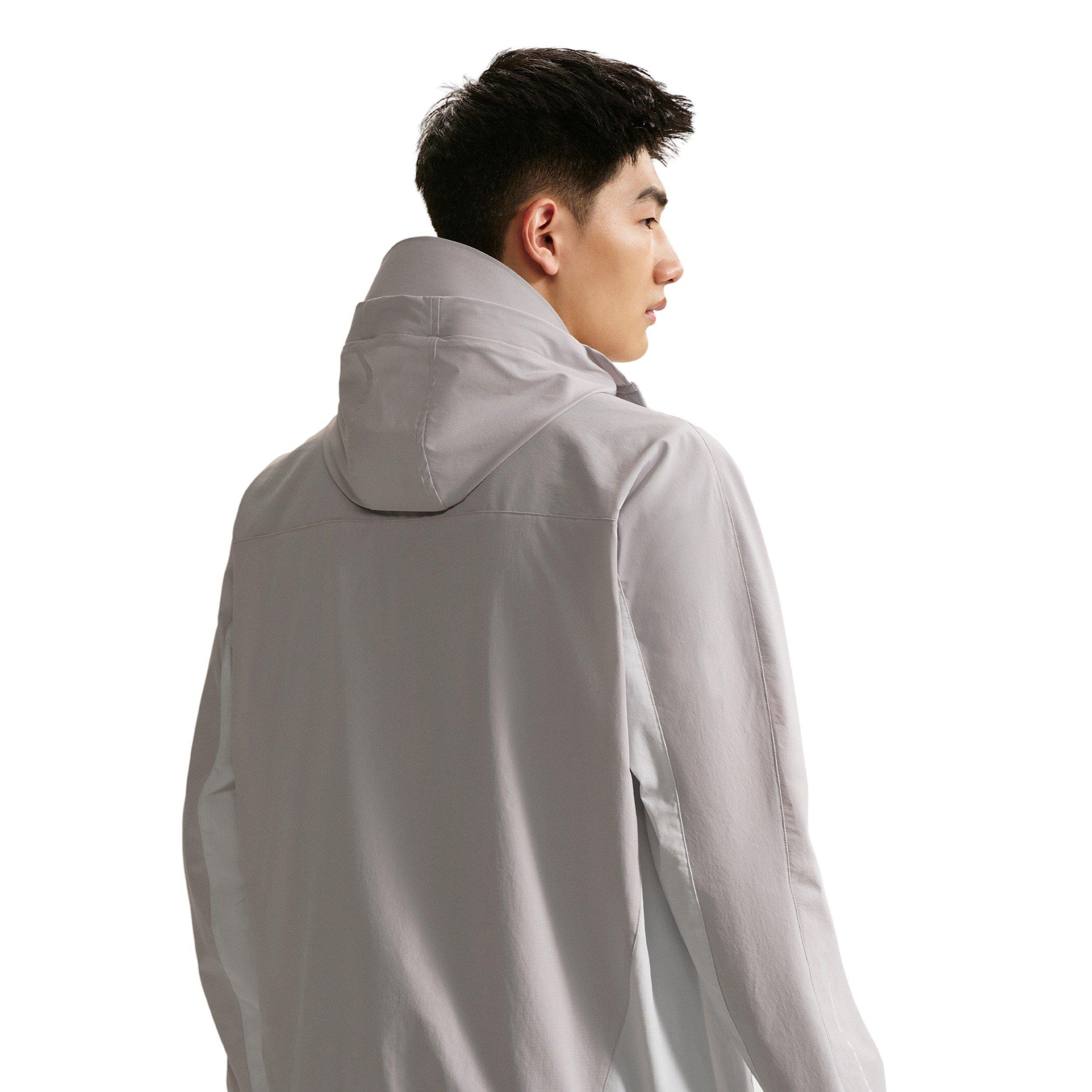 Nike Men's Dri-FIT Tech Helios Jacket - GREY FOG/OFF WHITE