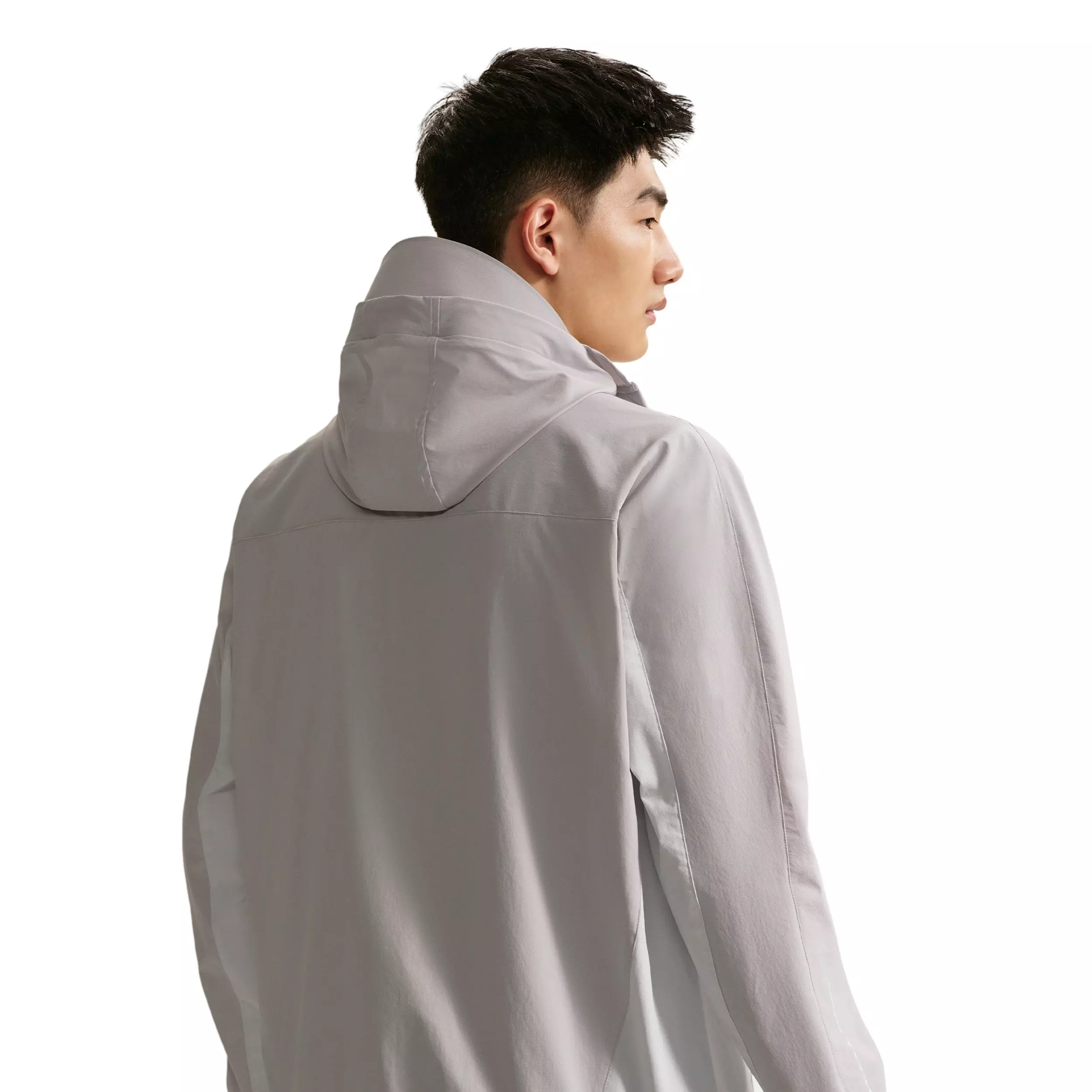 Nike Men's Dri-FIT Tech Helios Jacket - GREY FOG/OFF WHITE