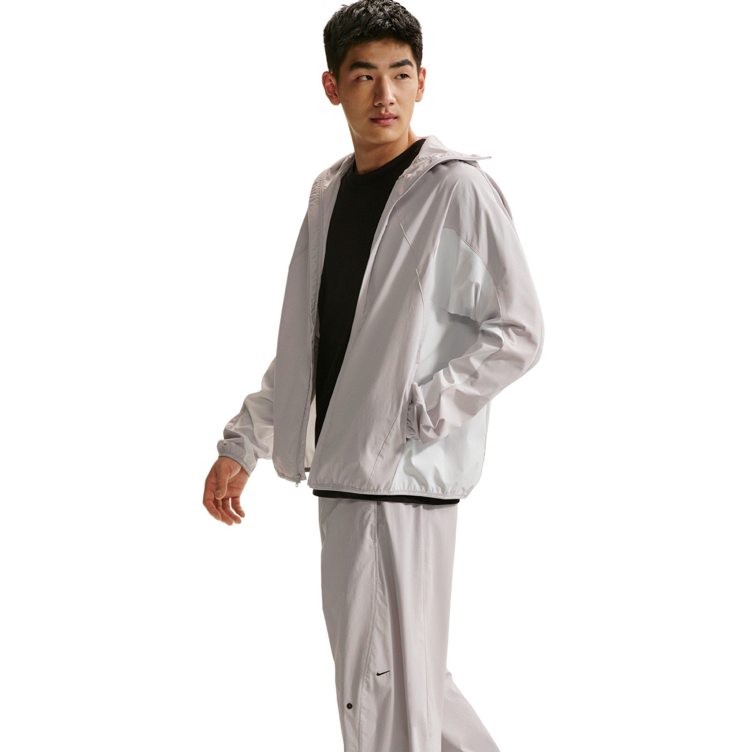 Nike Men's Dri-FIT Tech Helios Jacket - GREY FOG/OFF WHITE